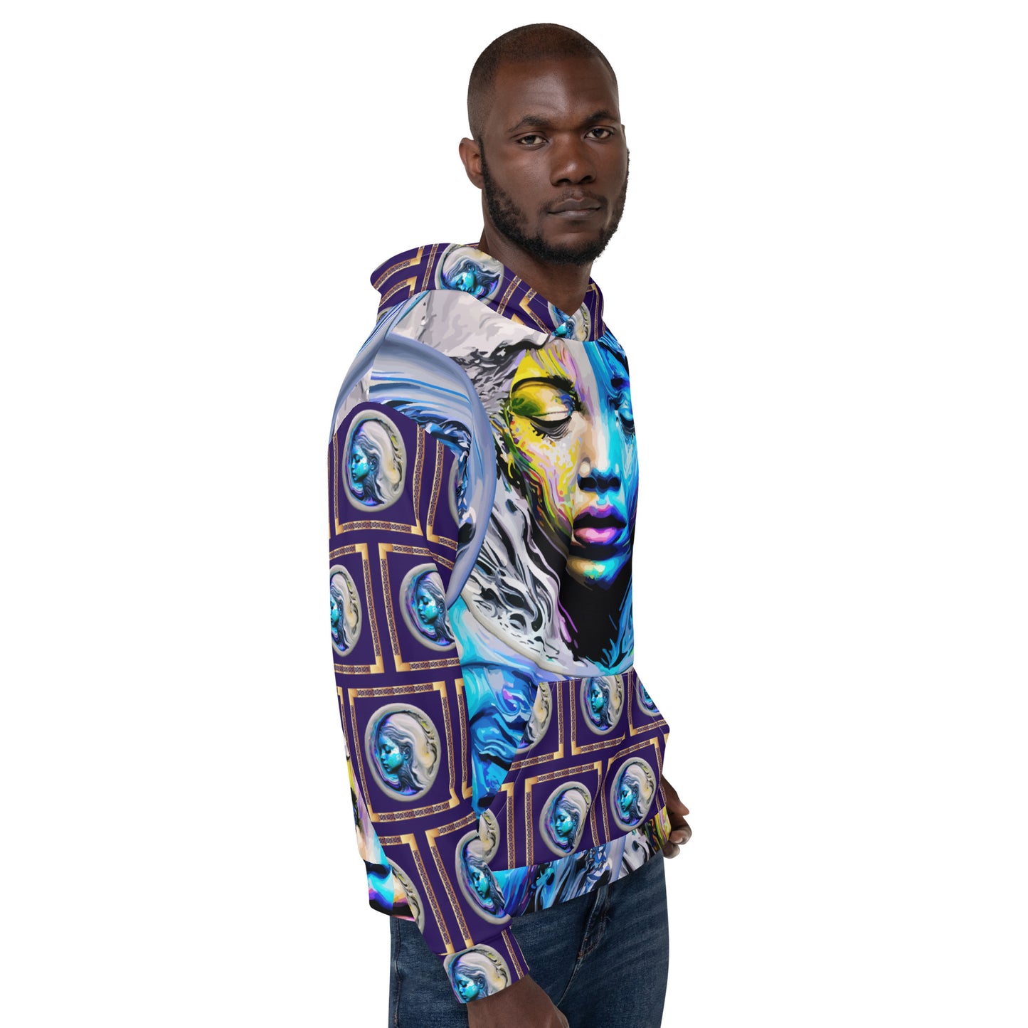 Unisex Hoodie Kukloso Liquid Color Woman No 1 - Free Shipping