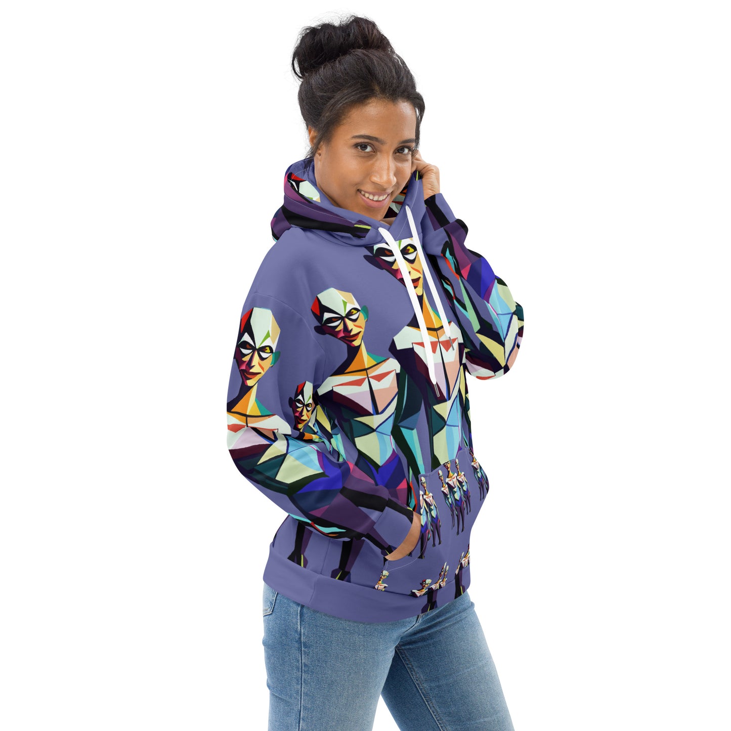 Unisex Hoodie Kukloso Space Faces No 2 - Free Shipping