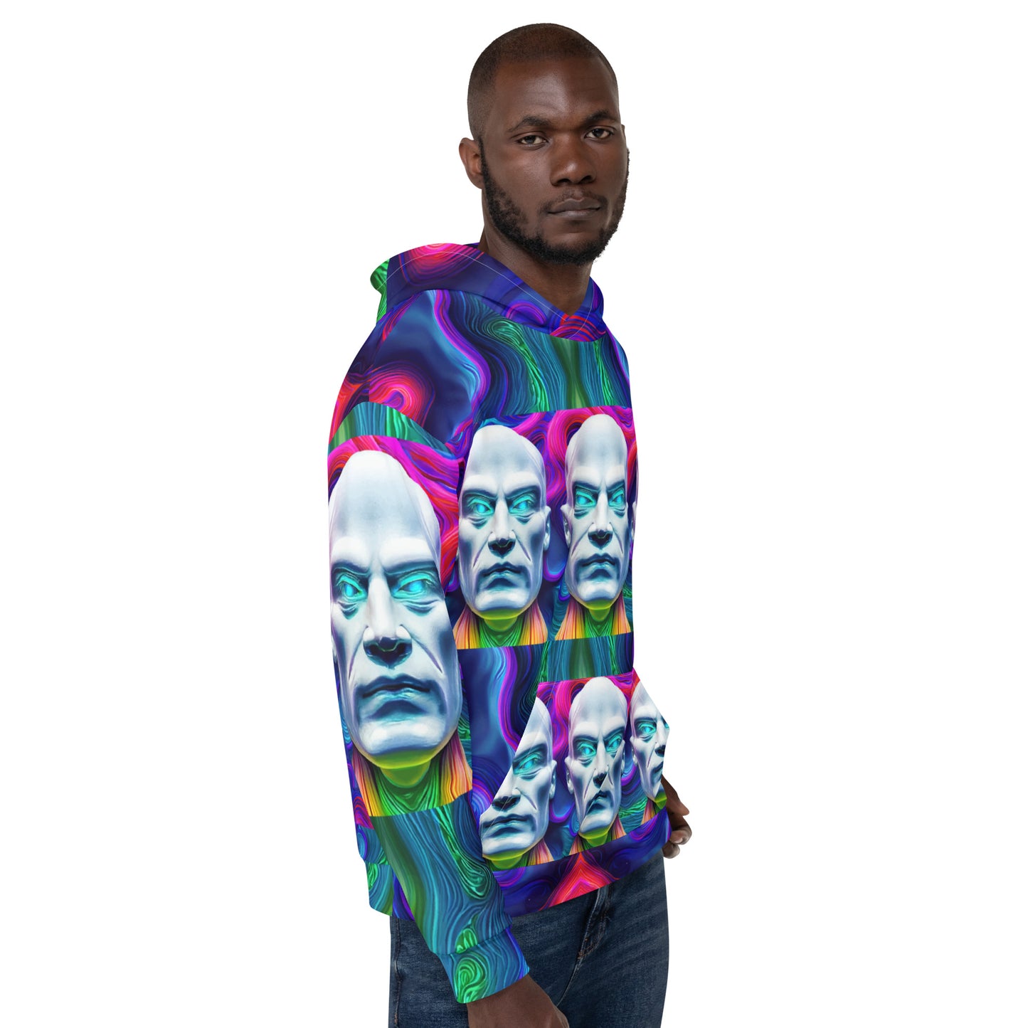 Unisex Hoodie Kukloso Space Faces No 16 - Free Shipping