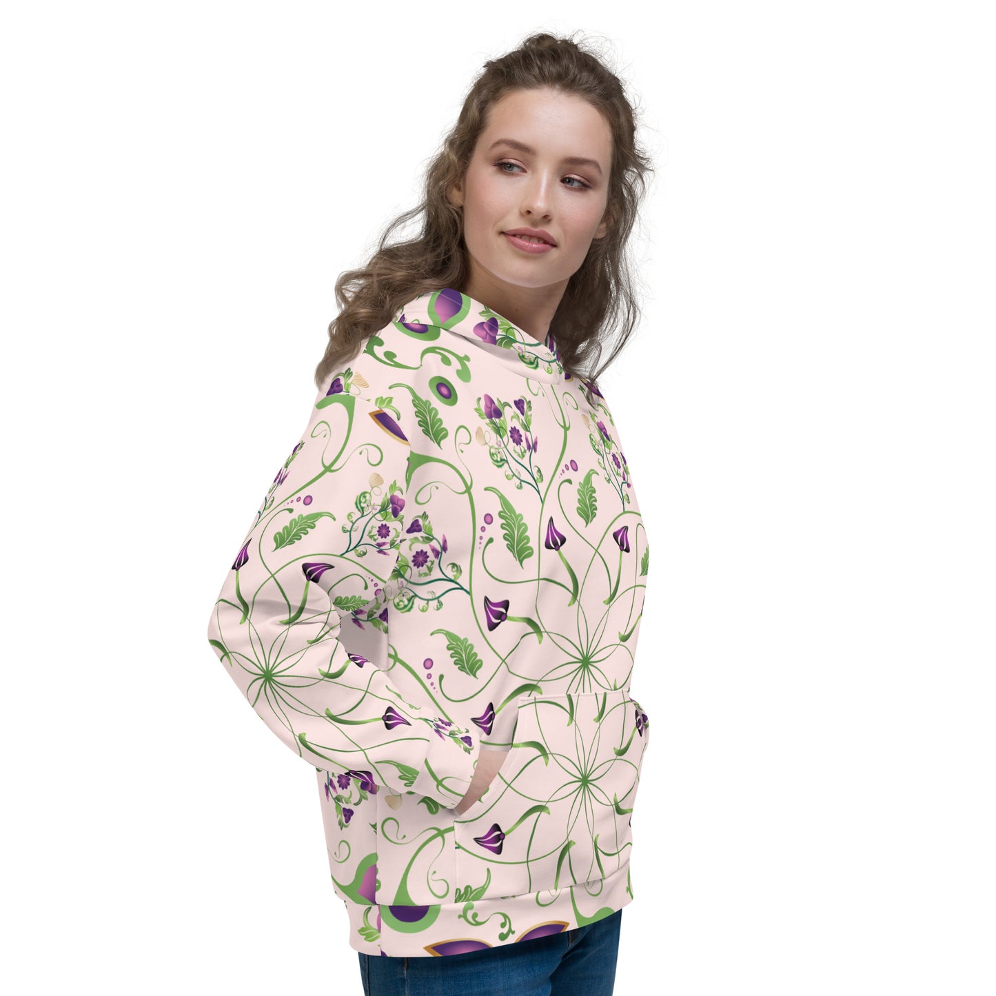 Unisex Hoodie Kukloso Melange de fleur No 6 A - Free Shipping