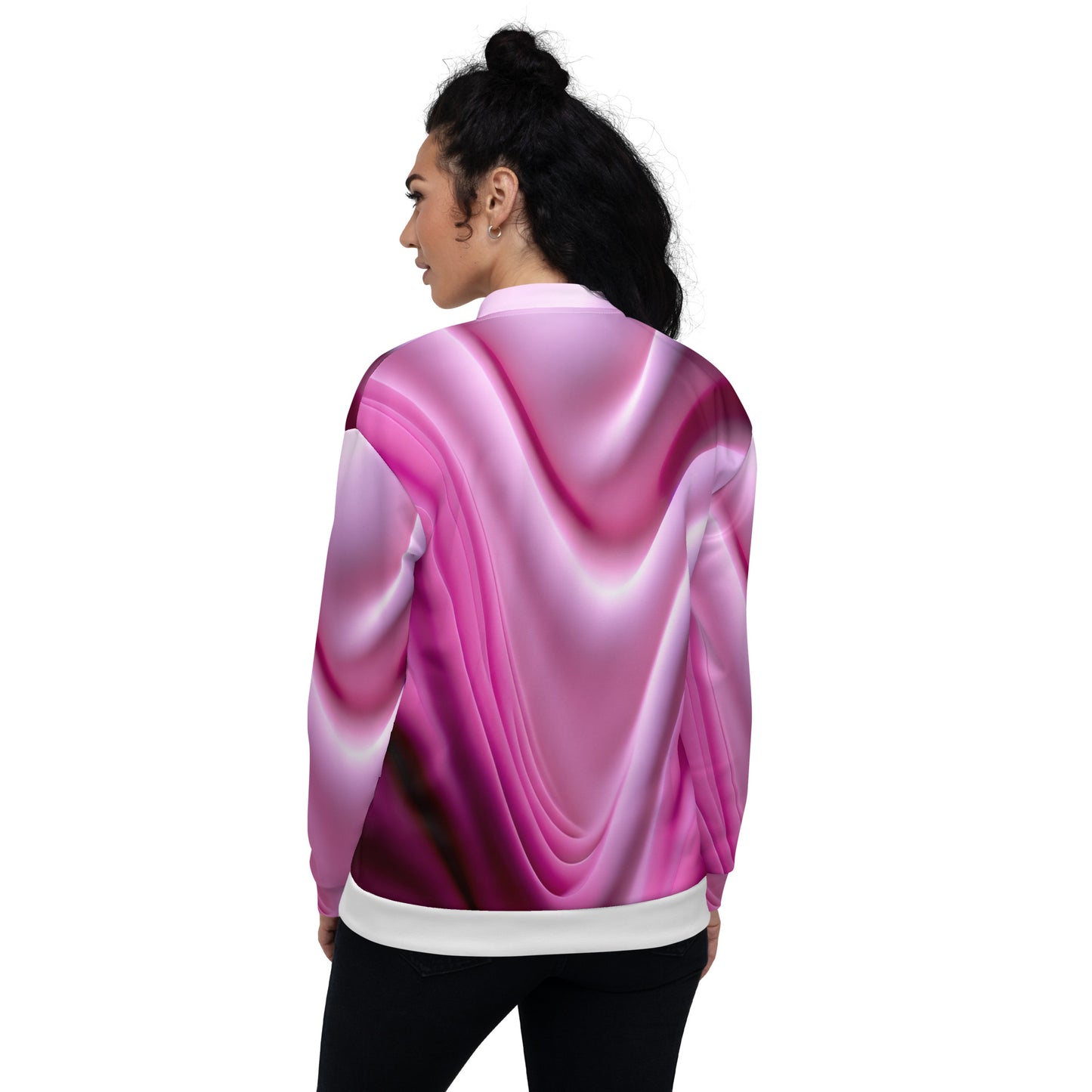 Unisex Bomber Jacket Kukloso Color Flow No 25 - Free Shipping