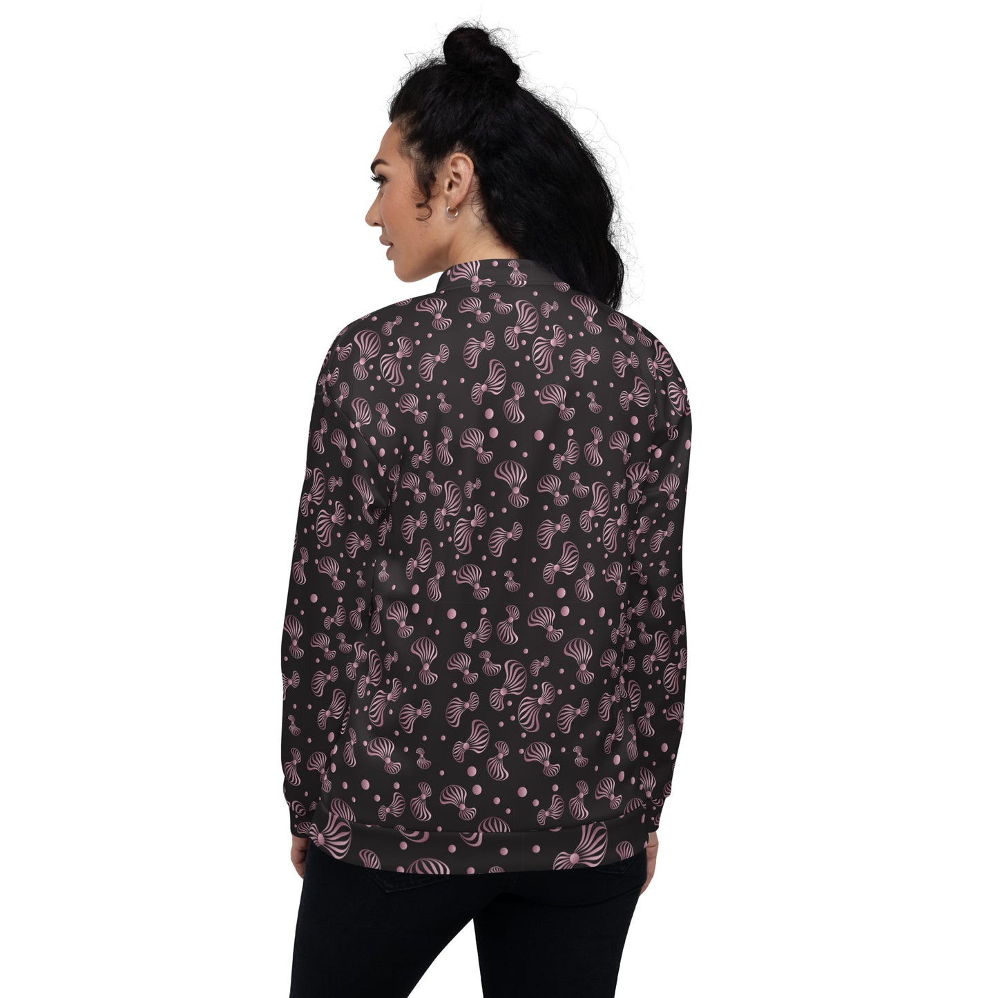 Unisex Bomber Jacket Kukloso Whimsical No 90 Free Shipping