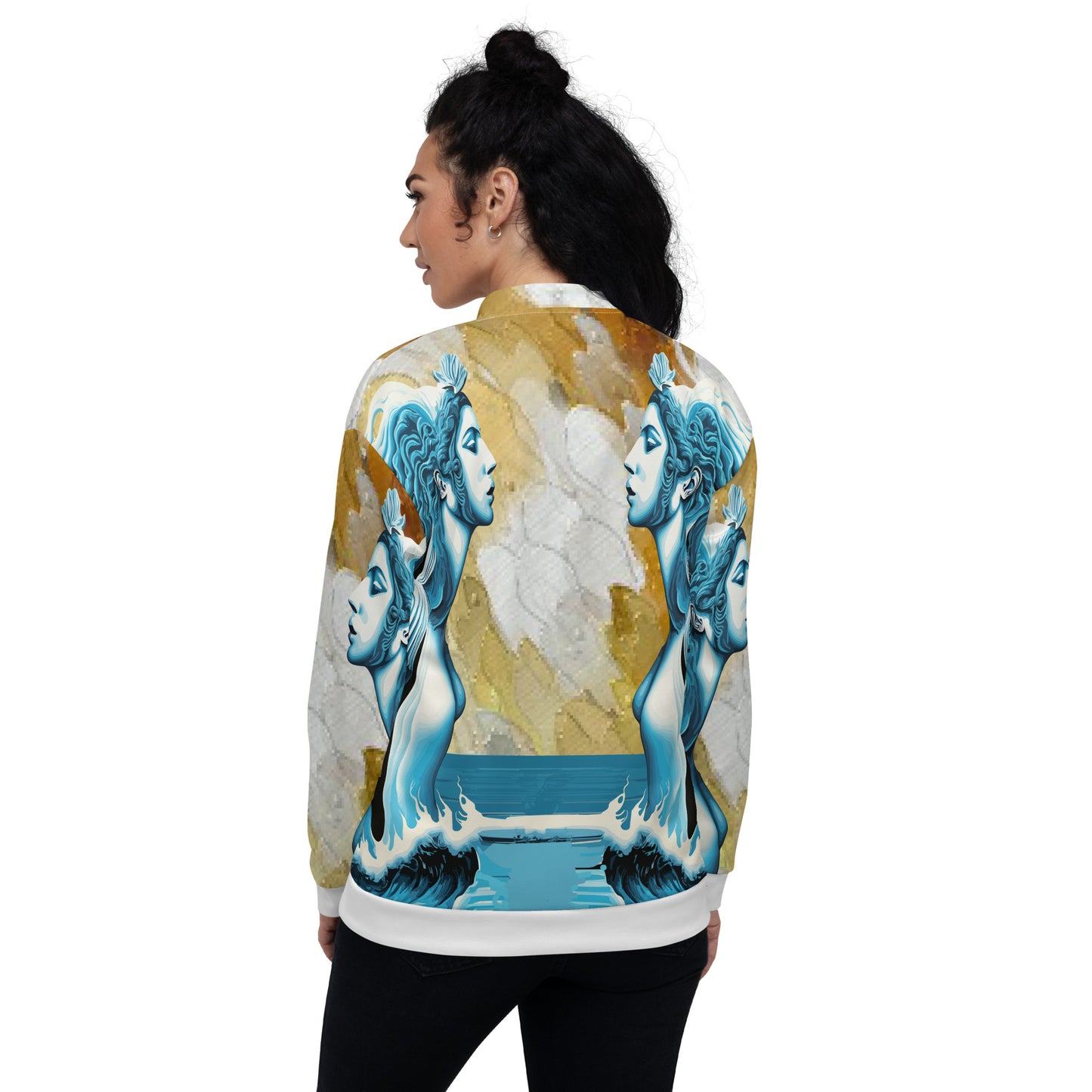 Unisex Bomber Jacket Kukloso Sea Siren No 1 Free Shipping