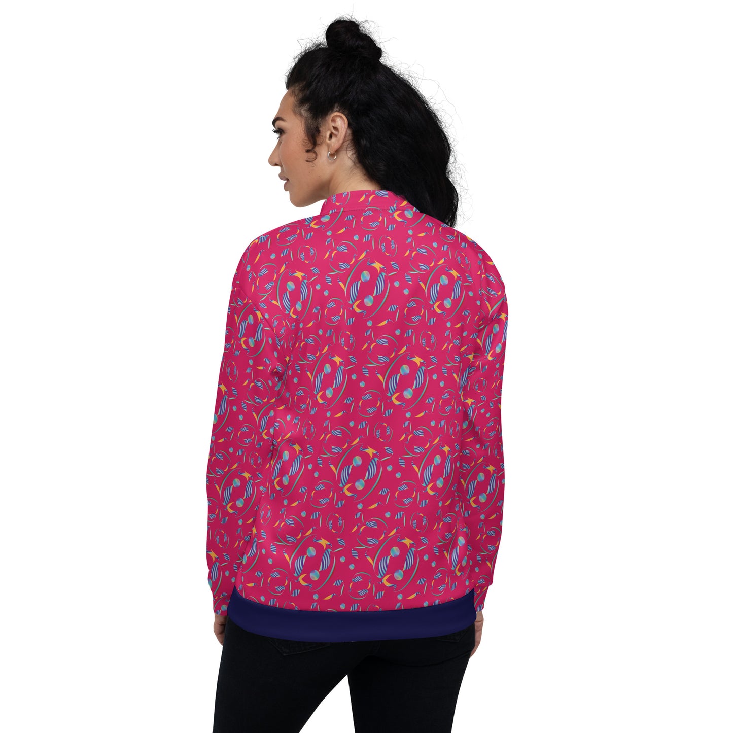 Unisex Bomber Jacket Kukloso Whimsical No 80 A Free Shipping