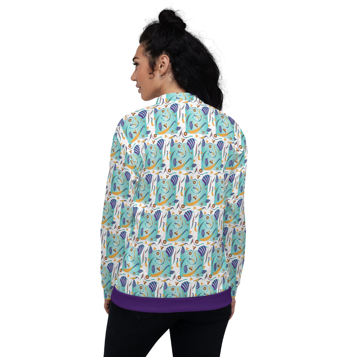 Unisex Bomber Jacket Kukloso Whimsical No 15 A Free Shipping