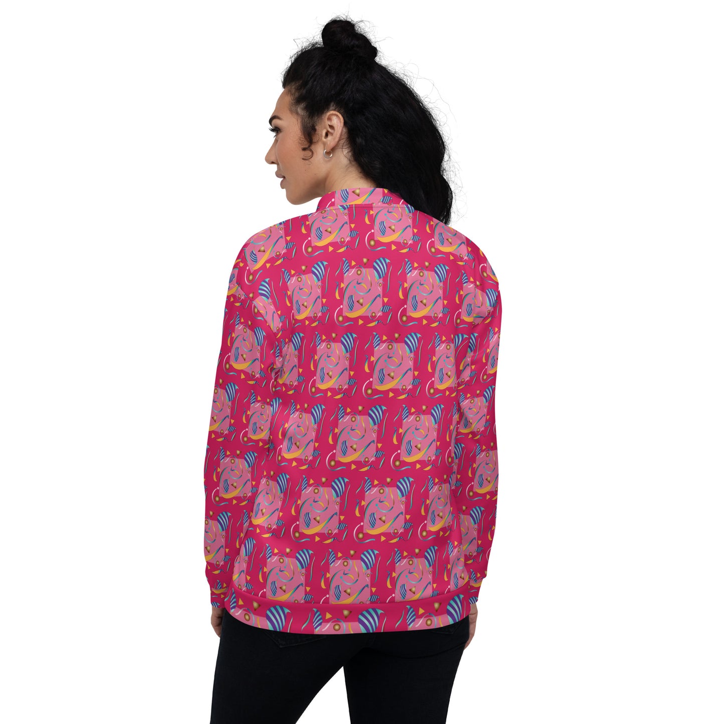 Unisex Bomber Jacket Kukloso Whimsical No 15 B Free Shipping