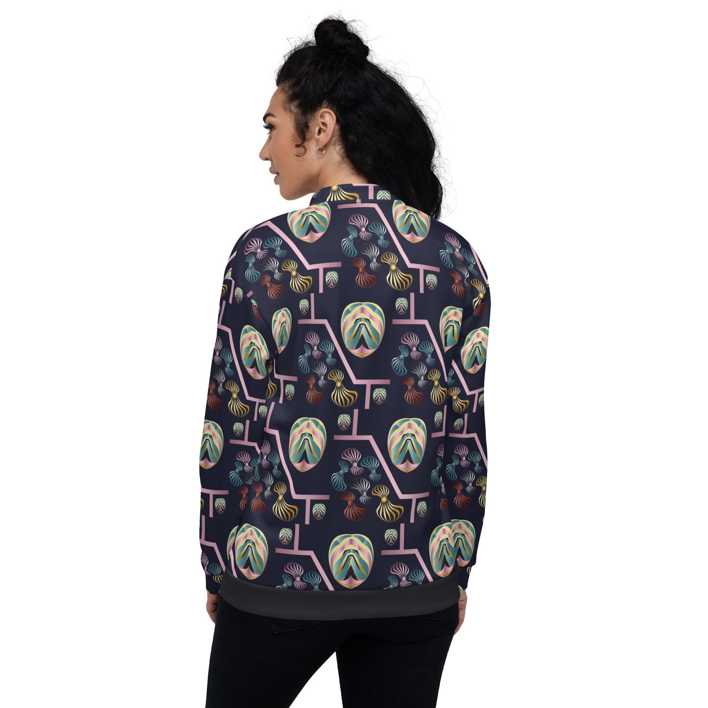 Unisex Bomber Jacket Kukloso Whimsical No 79 A Free Shipping