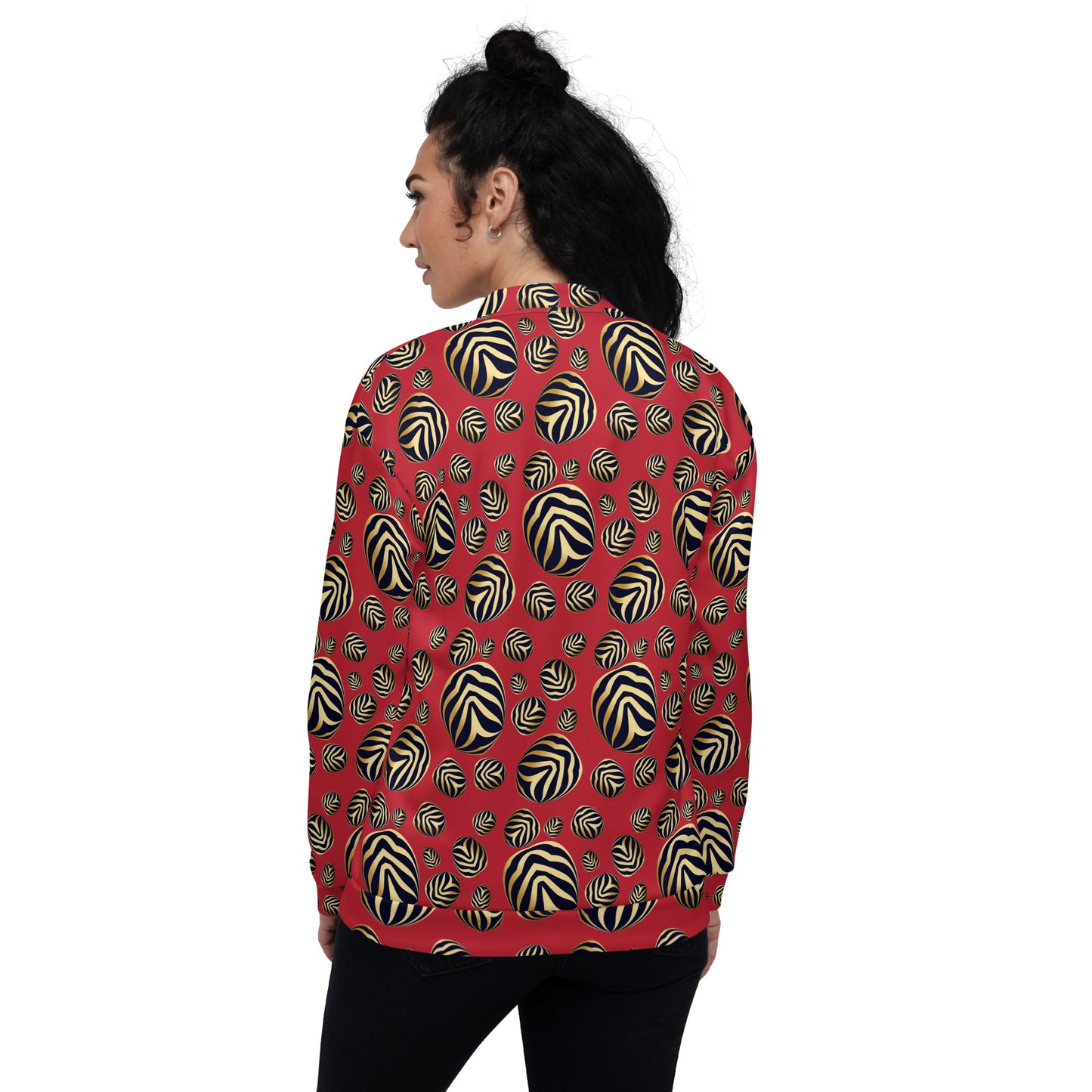 Unisex Bomber Jacket Kukloso Whimsical No 76 A Free Shipping