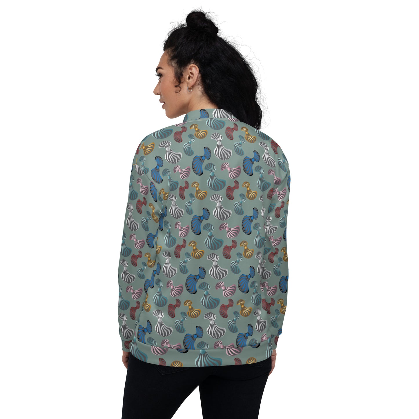 Unisex Bomber Jacket Kukloso Whimsical No 75 B Free Shipping