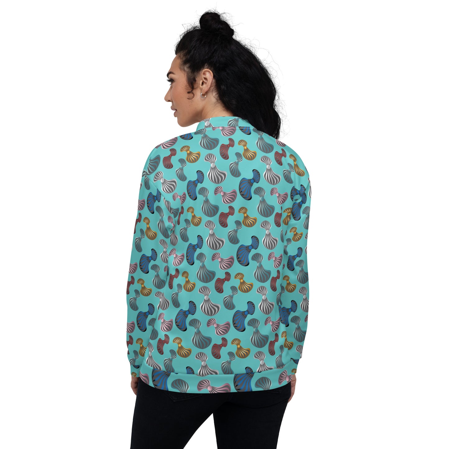 Unisex Bomber Jacket Kukloso Whimsical No 75 A Free Shipping