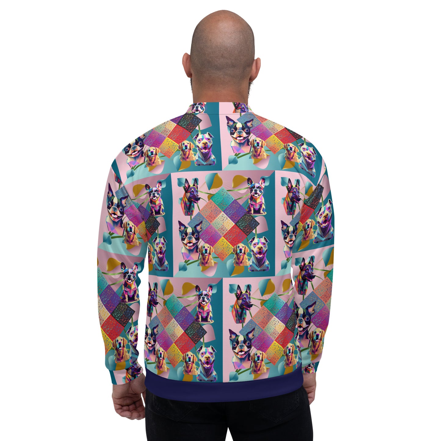 Unisex Bomber Jacket Kukloso Melange de fleur Composite No 50 E Free Shipping