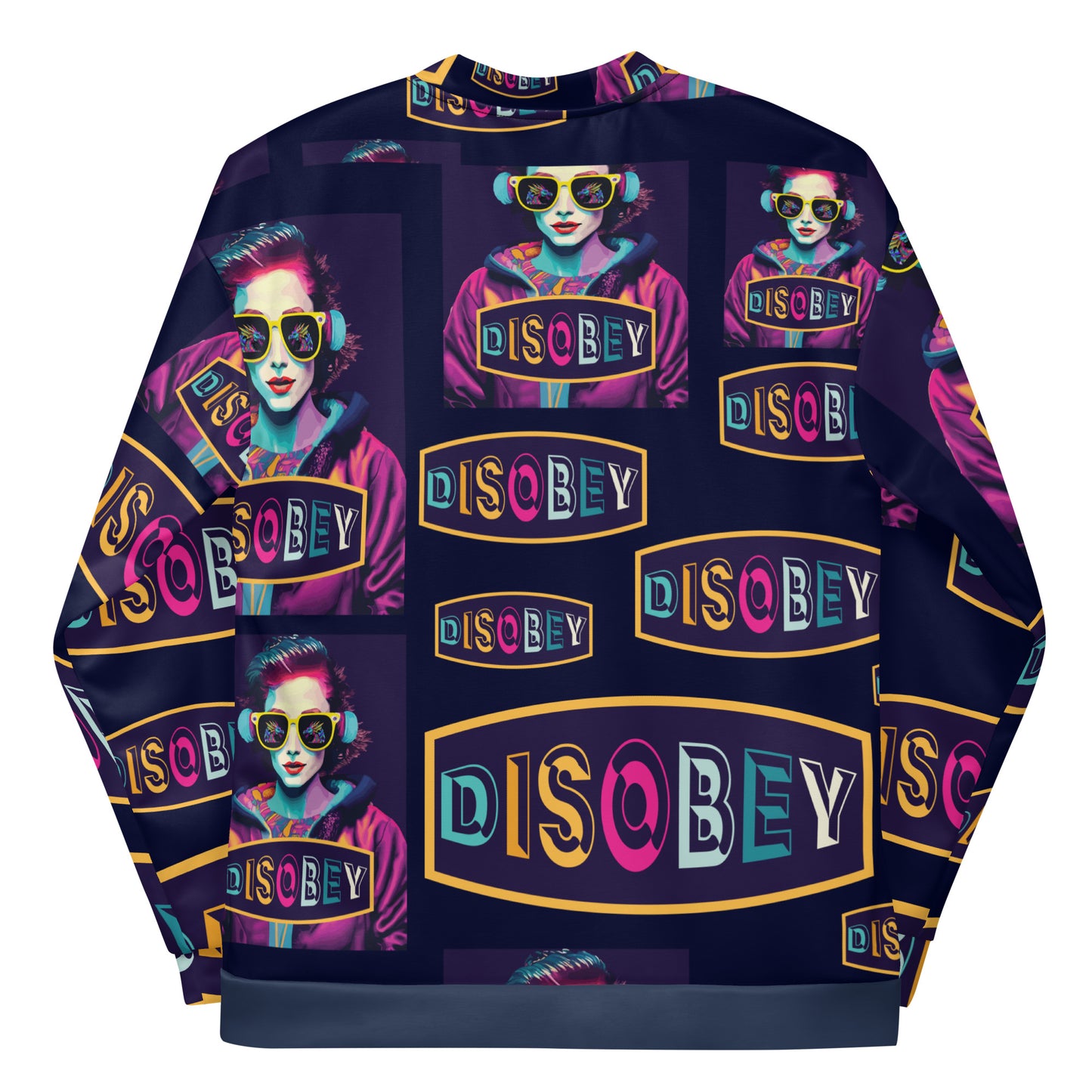 Unisex Bomber Jacket  Kukloso Disobey No 3 - Free Shipping