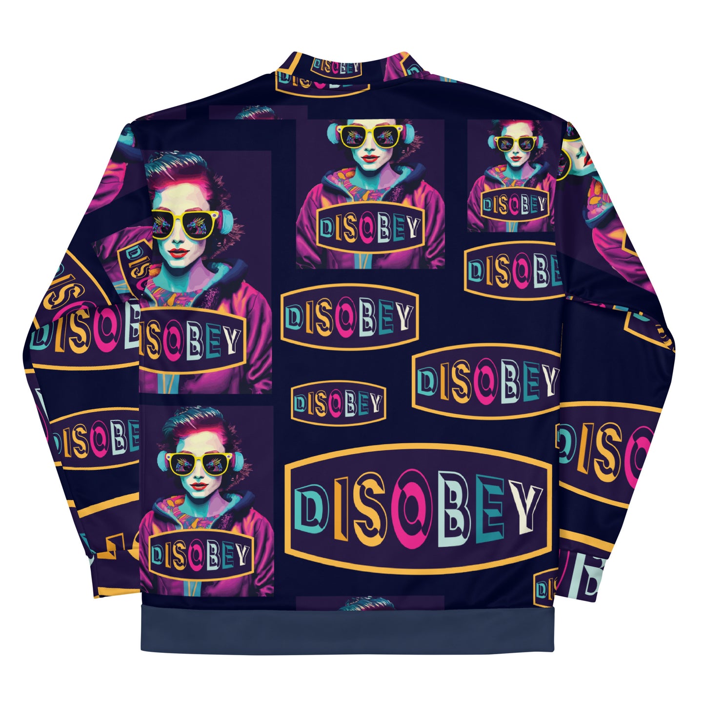 Unisex Bomber Jacket  Kukloso Disobey No 3 - Free Shipping