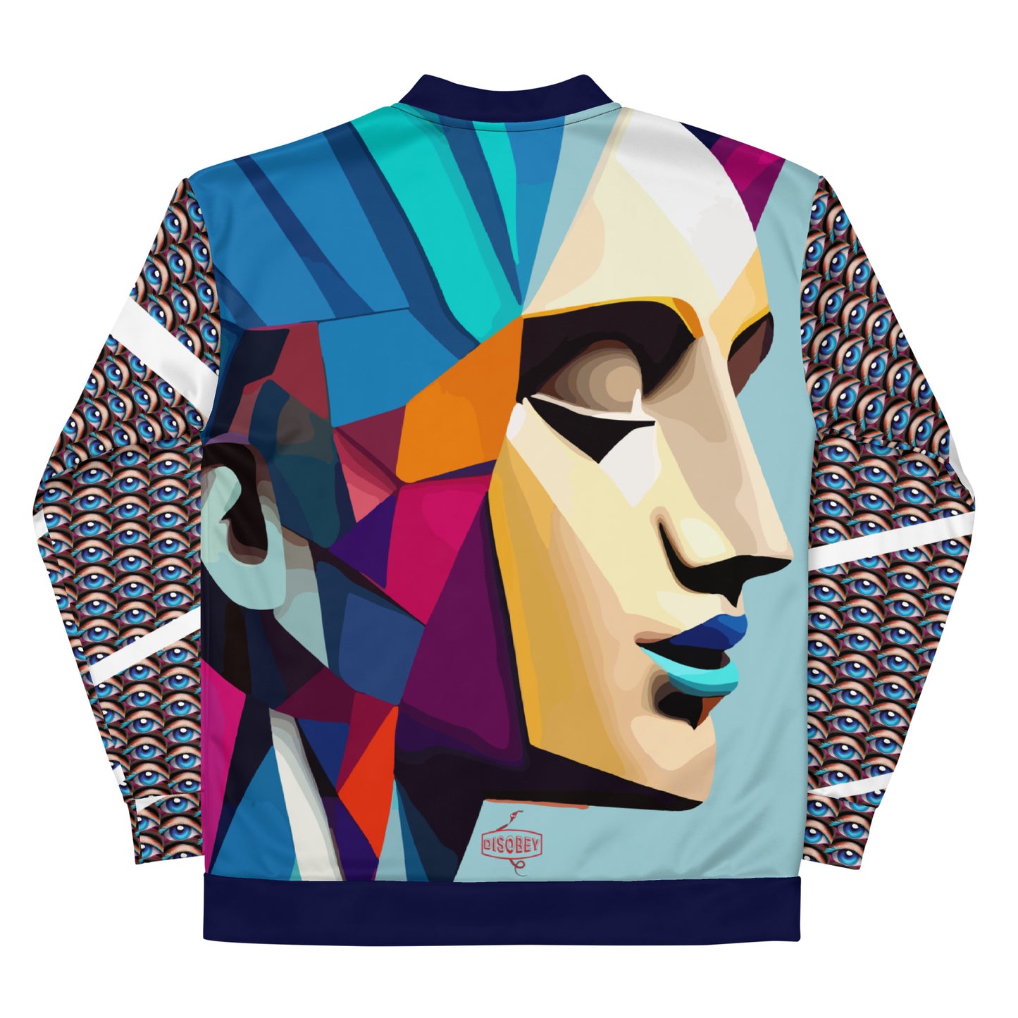 Unisex Bomber Jacket Kukloso Space Faces No 3 - Free Shipping