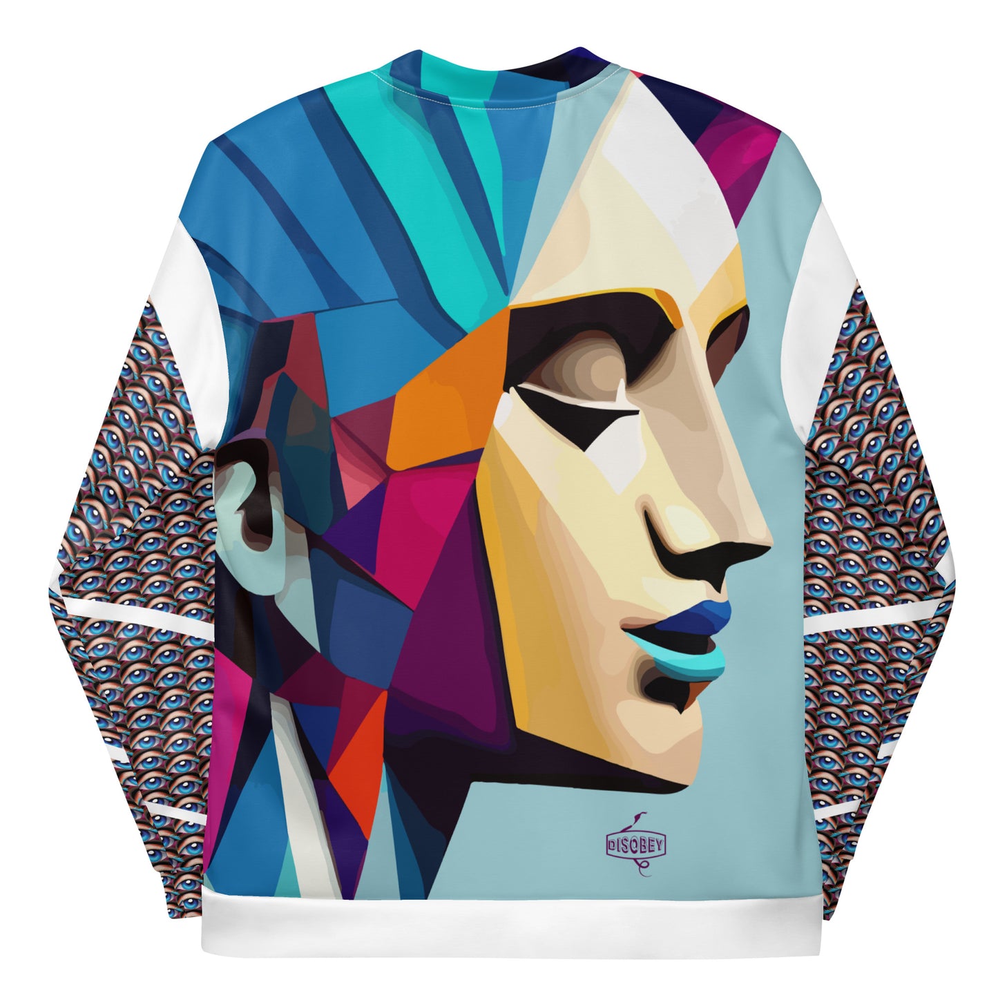 Unisex Bomber Jacket Kukloso Space Faces No 4 - Free Shipping