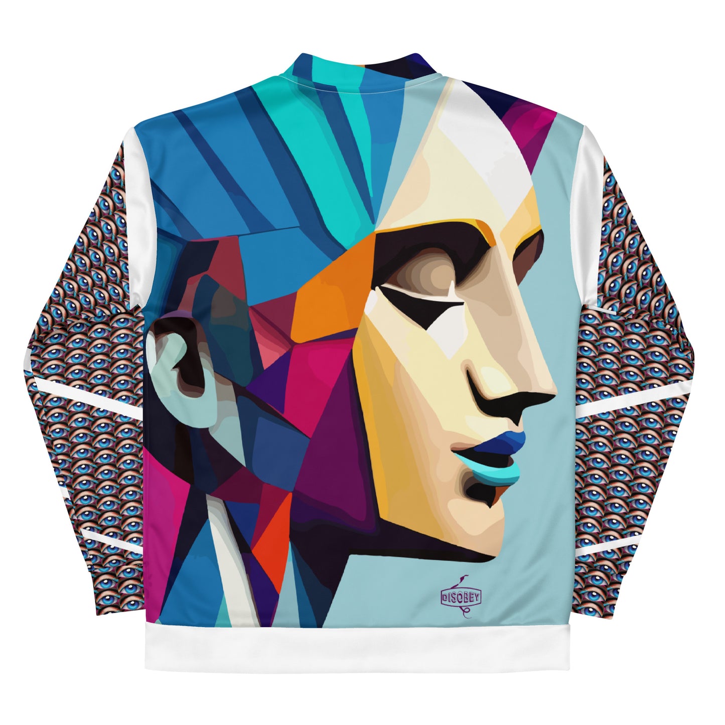 Unisex Bomber Jacket Kukloso Space Faces No 4 - Free Shipping