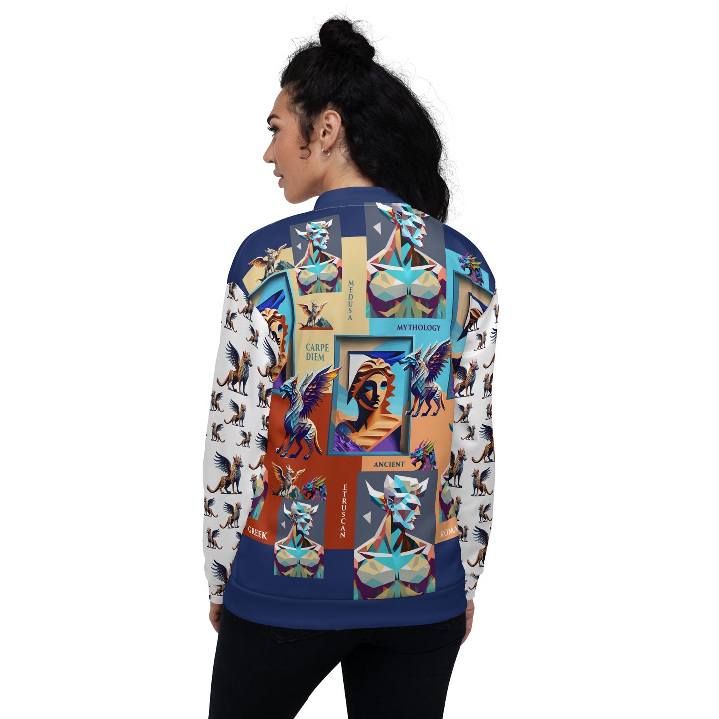 Unisex Bomber Jacket Kukloso Ancient Mythology No 1 - Free Shipping