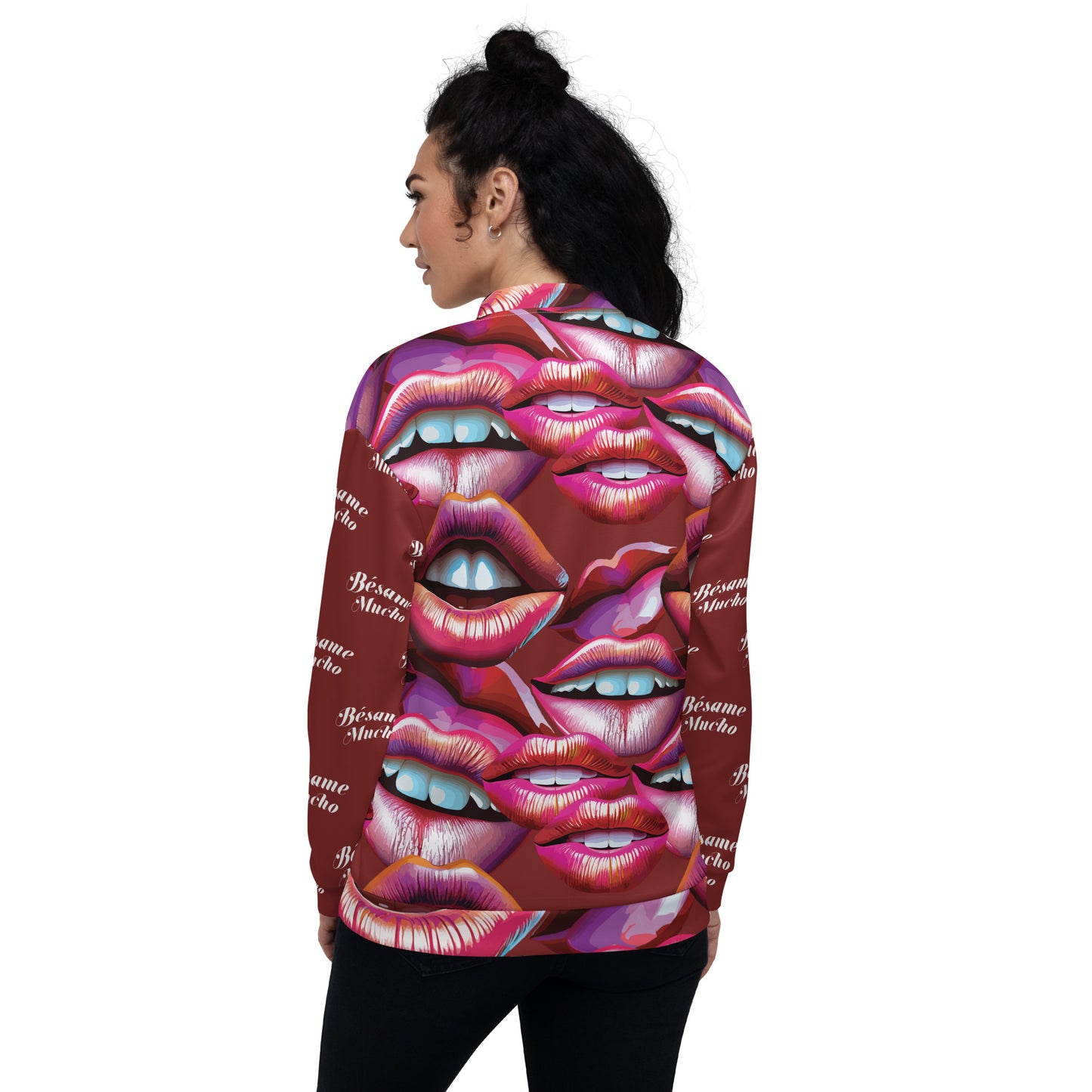 Unisex Bomber Jacket Kukloso Besame Mucho No 2 - Free Shipping