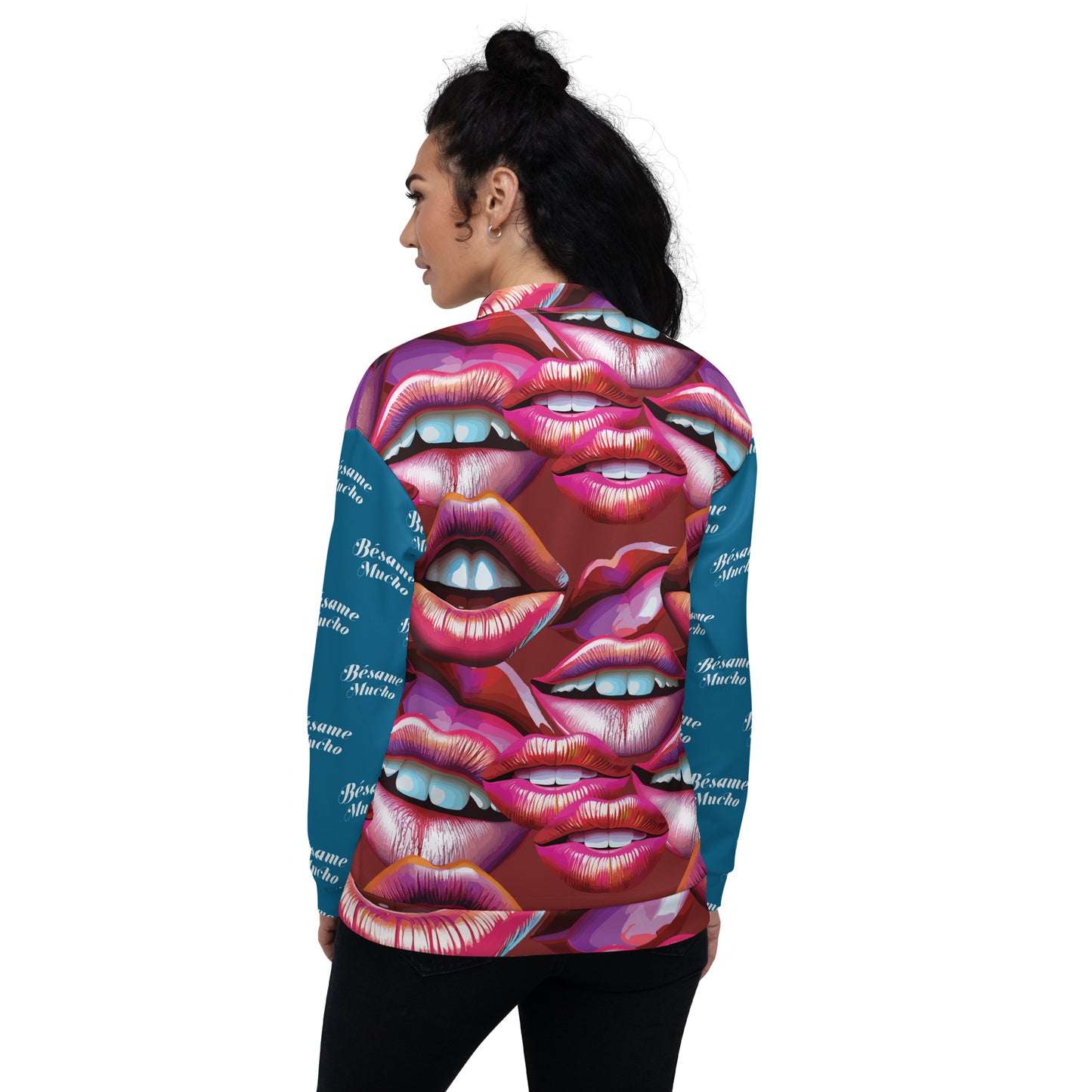 Unisex Bomber Jacket  Kukloso Besame Mucho No 3 - Free Shipping