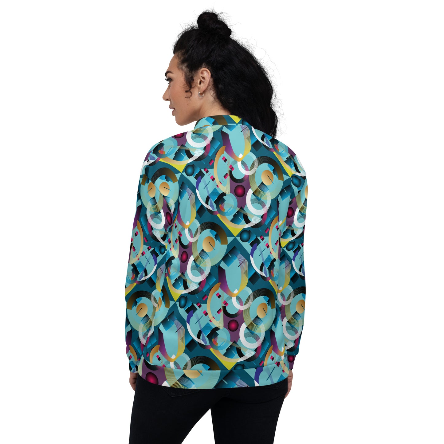 Unisex Bomber Jacket Kukloso Abstracticon No 1 - Free Shipping