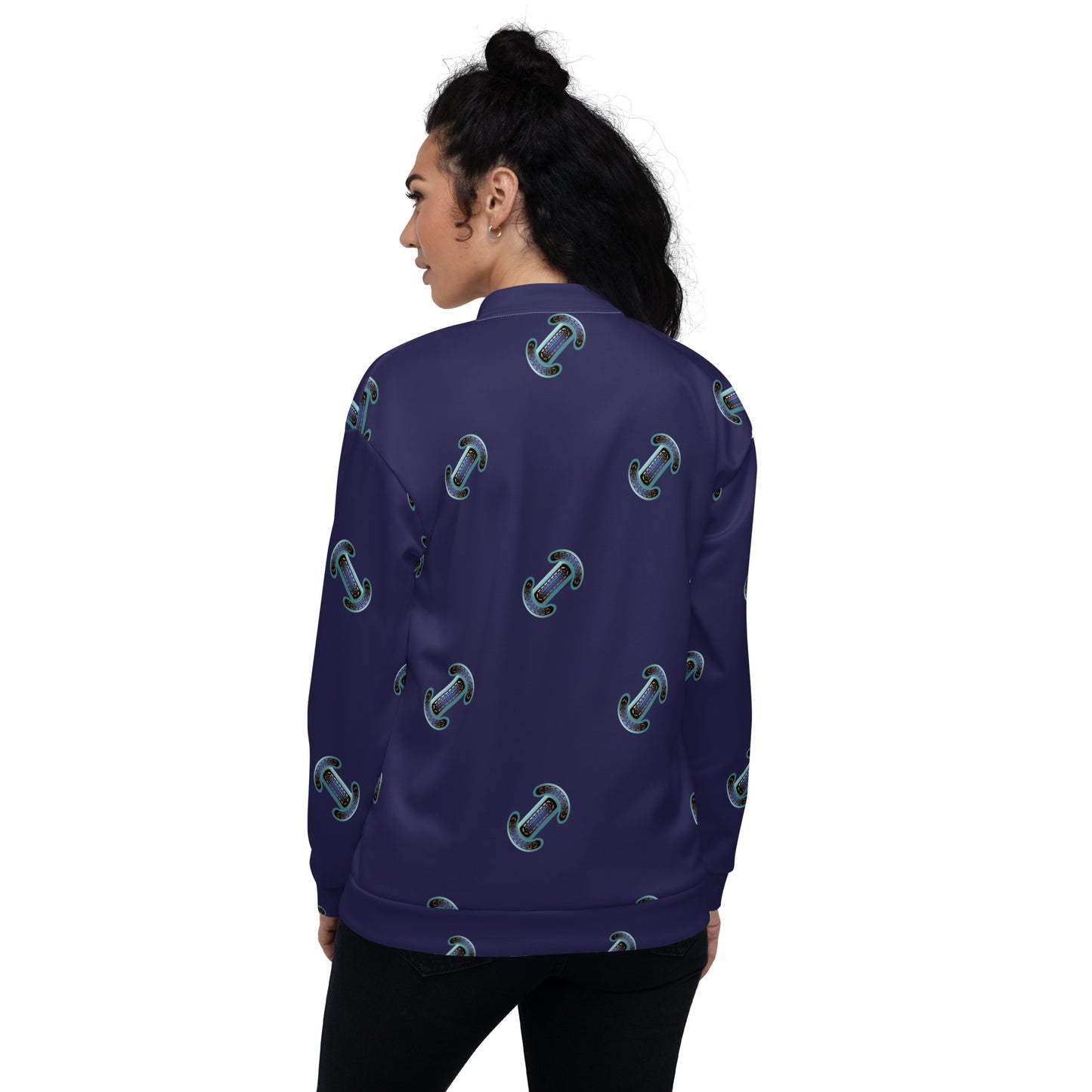 Unisex Bomber Jacket Kukloso Abstracticon No 5 - Free Shipping