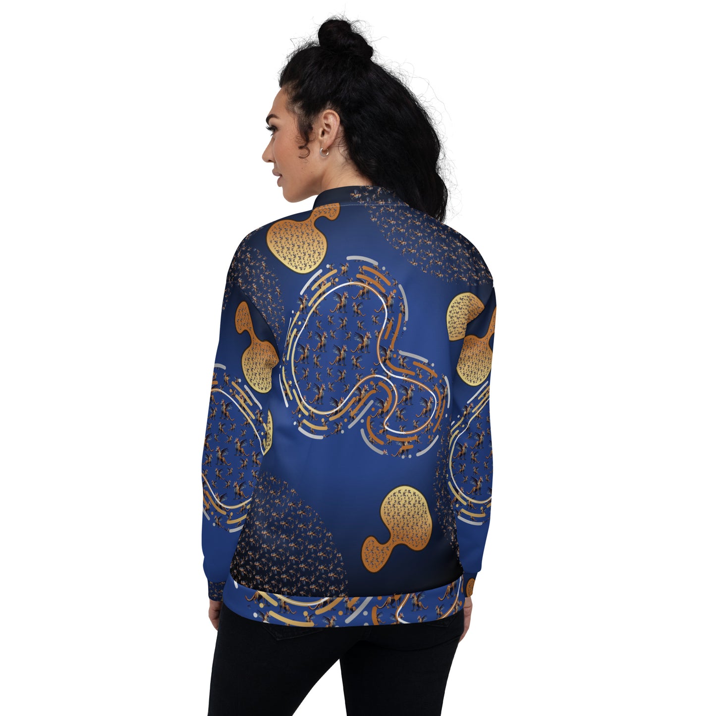 Unisex Bomber Jacket Kukloso Ancient Mythology No 3 Collage - Free Shipping