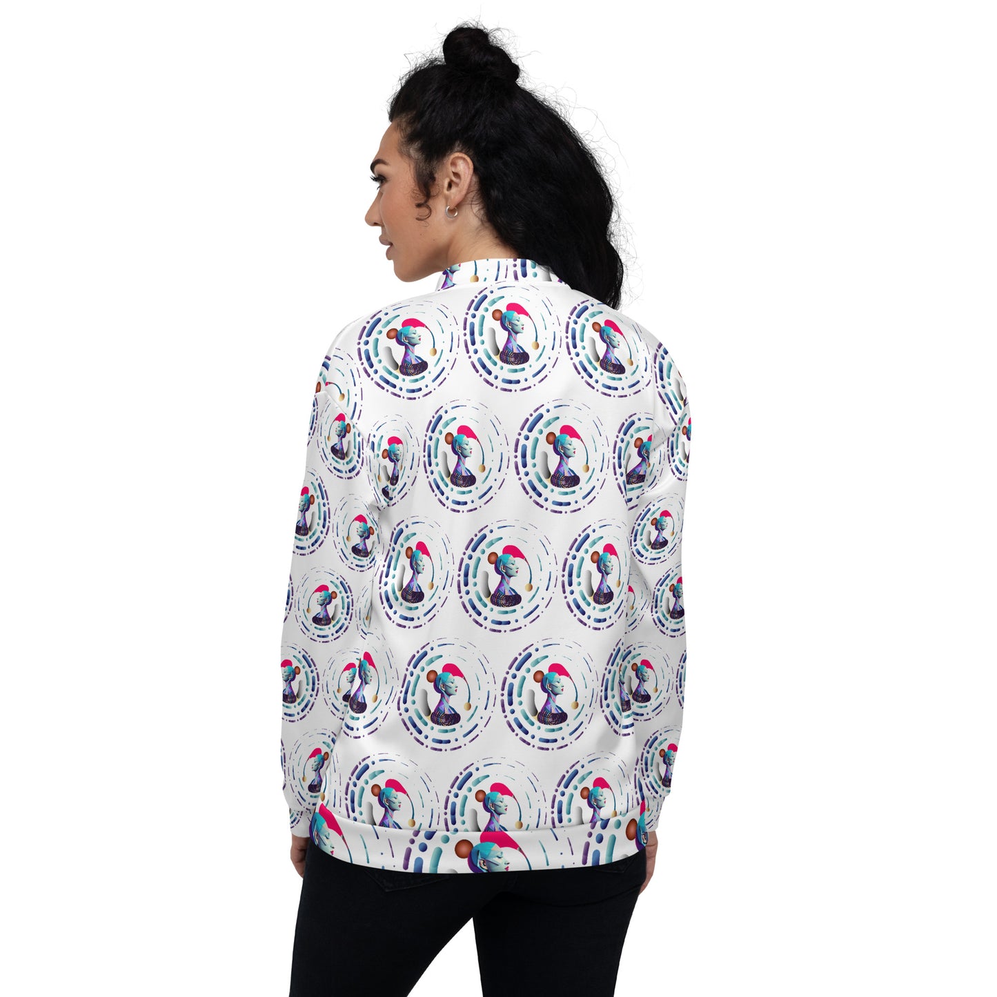 Unisex Bomber Jacket Kukloso Abstracticon No 21 A - Free Shipping