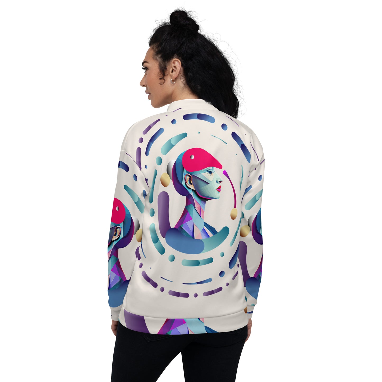 Unisex Bomber Jacket Kukloso Abstracticon No 21 - Free Shipping