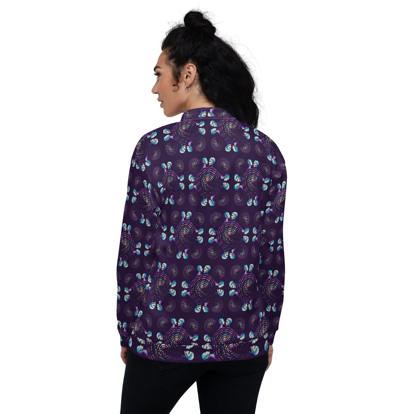 Unisex Bomber Jacket Kukloso Abstracticon No 20 A - Free Shipping