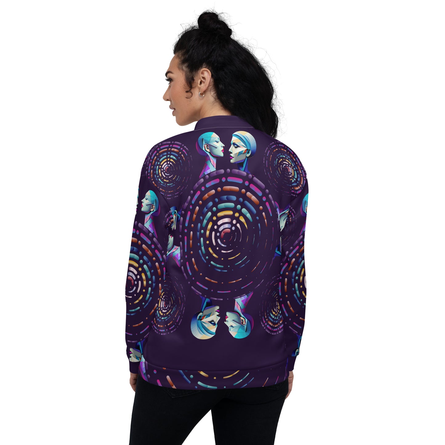 Unisex Bomber Jacket Kukloso Abstracticon No 20 - Free Shipping