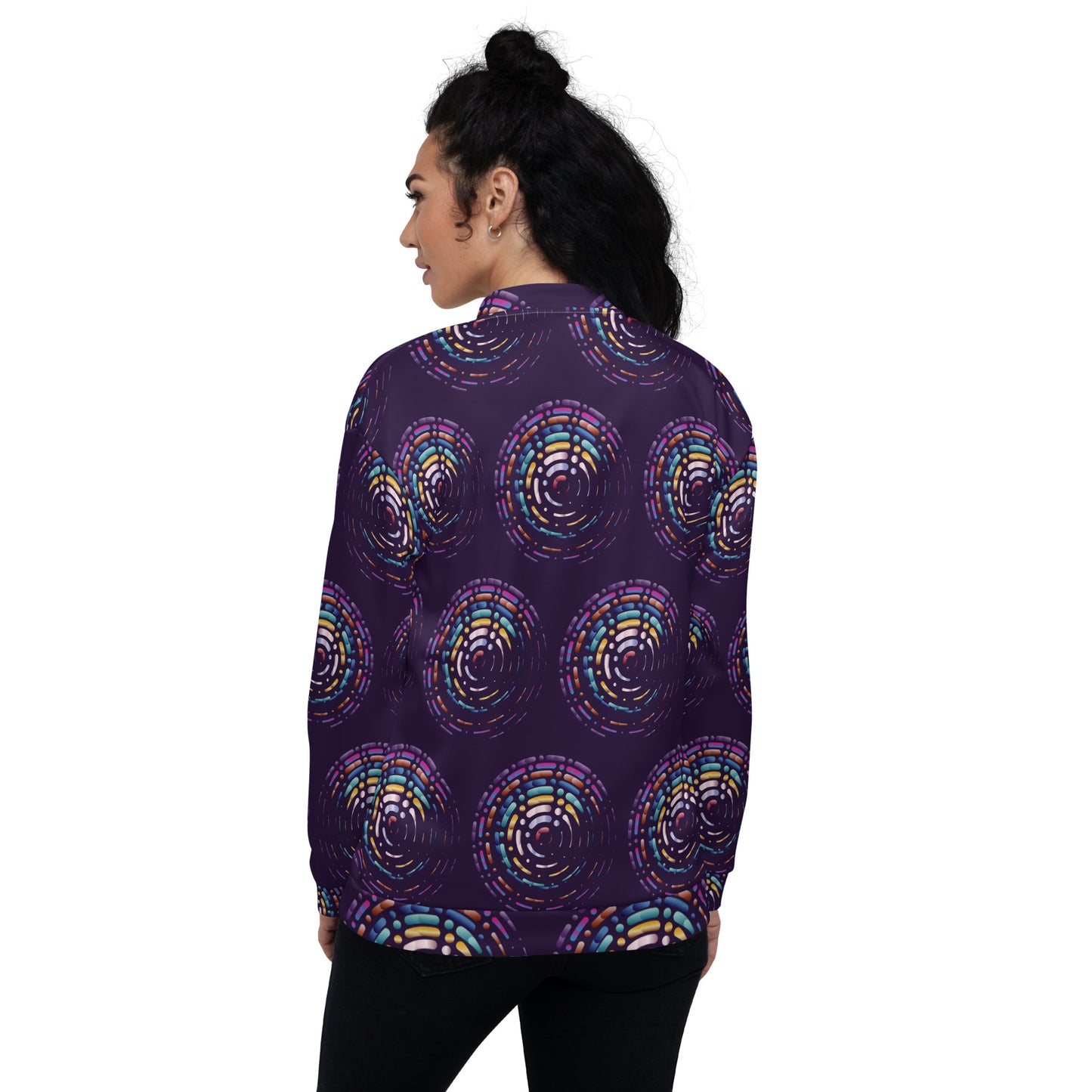 Unisex Bomber Jacket Kukloso Abstracticon No 18 A - Free Shipping