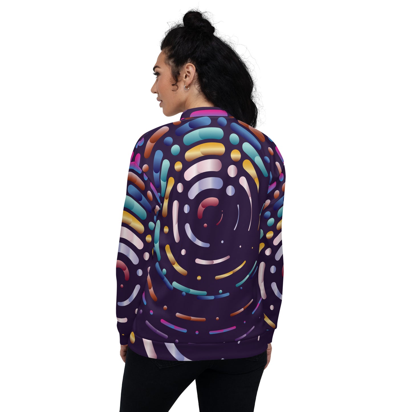 Unisex Bomber Jacket Kukloso Abstracticon No 18 - Free Shipping