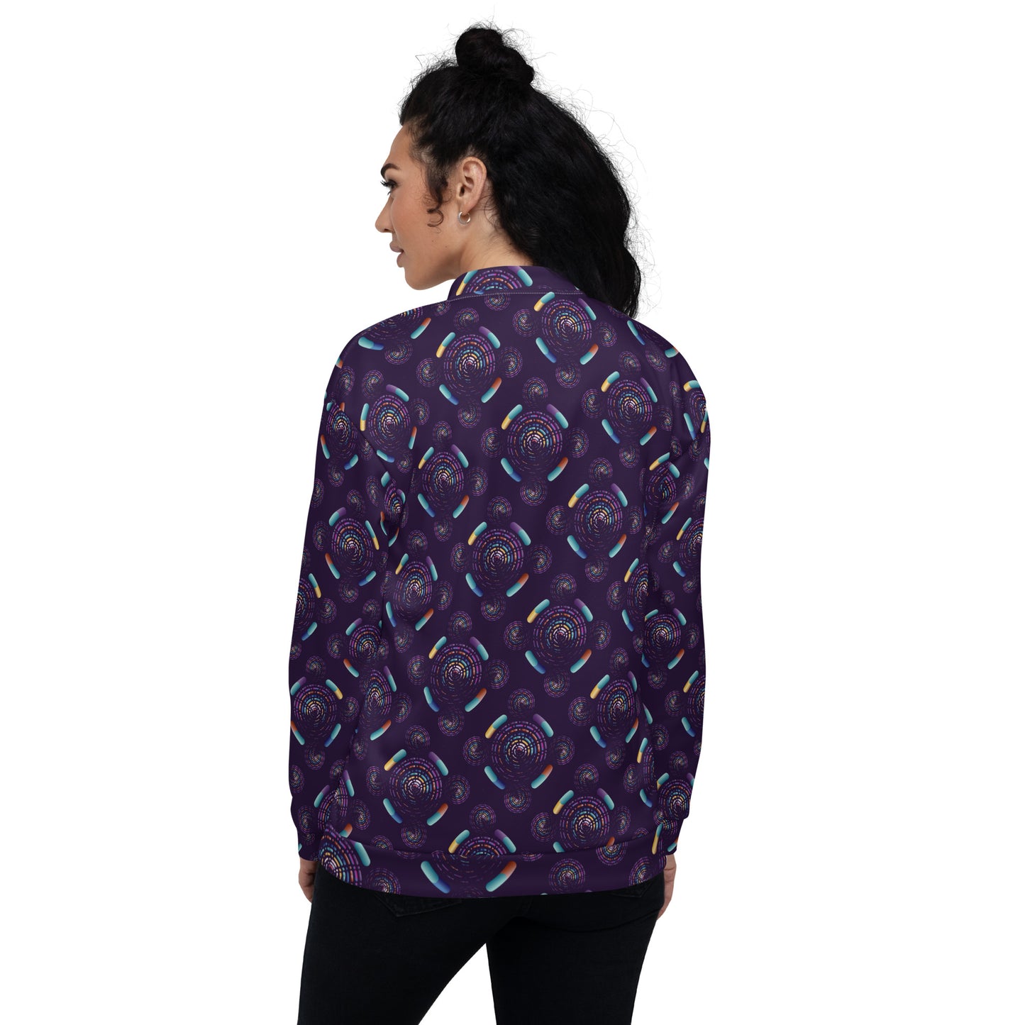 Unisex Bomber Jacket Kukloso Abstracticon No 17 A - Free Shipping