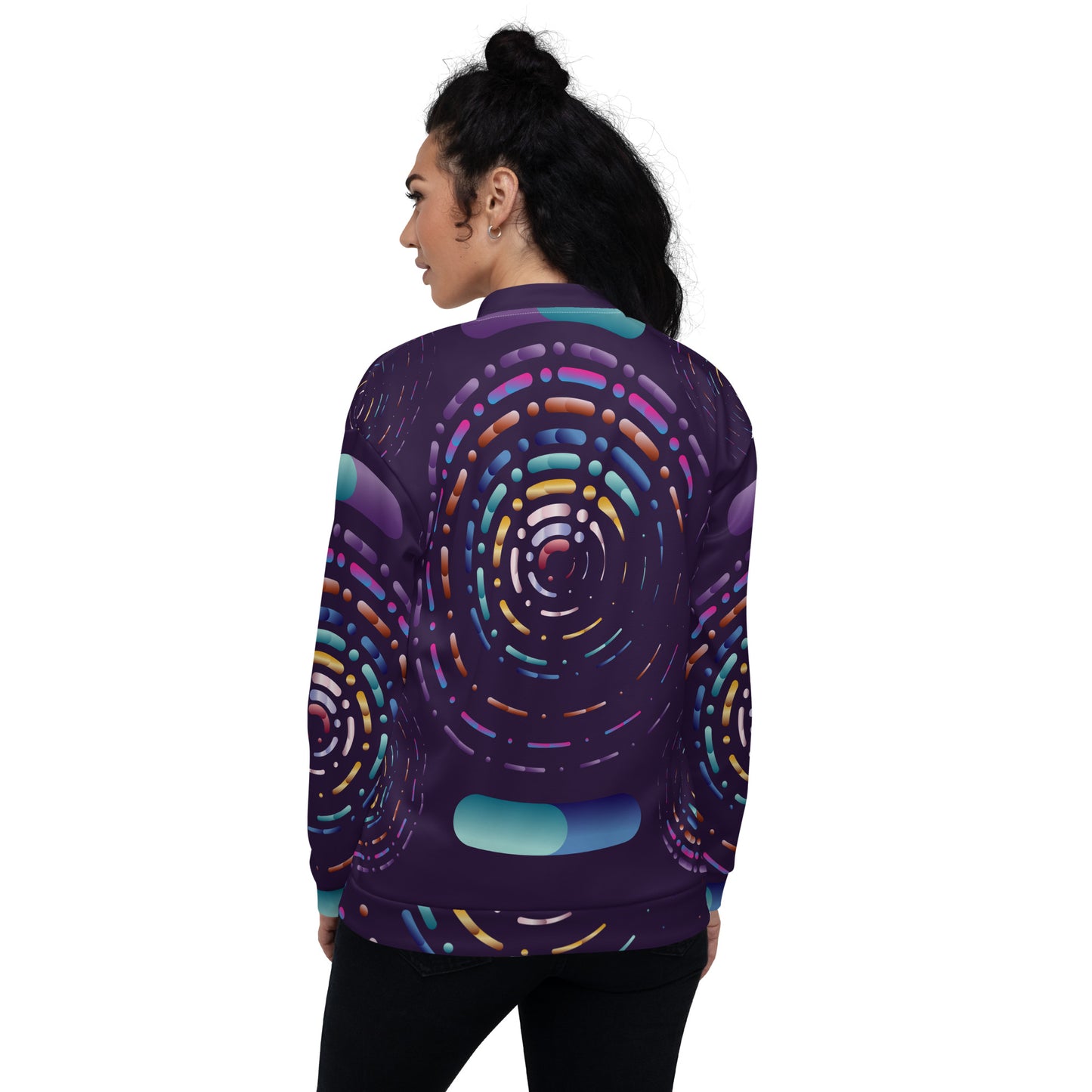 Unisex Bomber Jacket Kukloso Abstracticon No 17 - Free Shipping