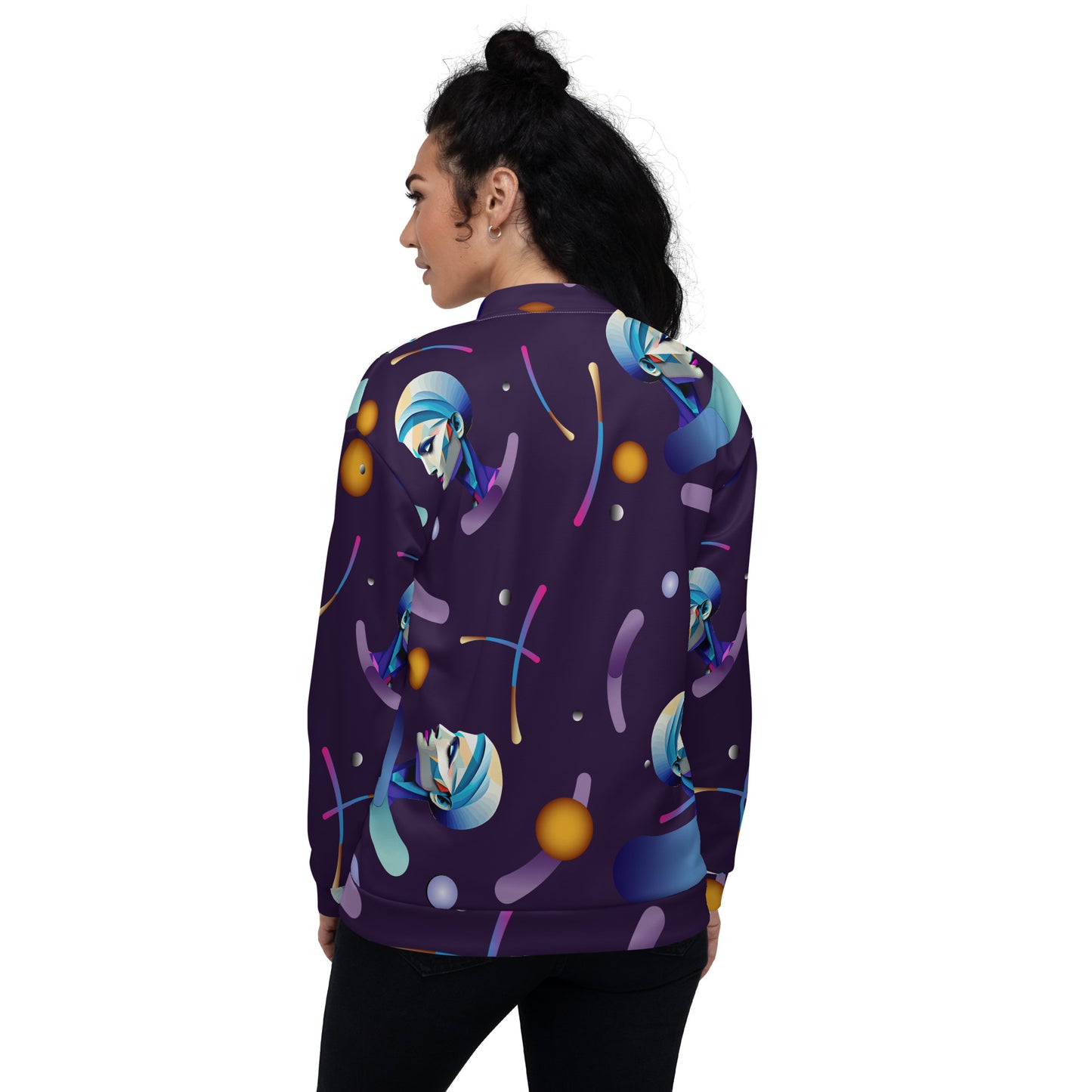 Unisex Bomber Jacket Kukloso Abstracticon No 16 - Free Shipping