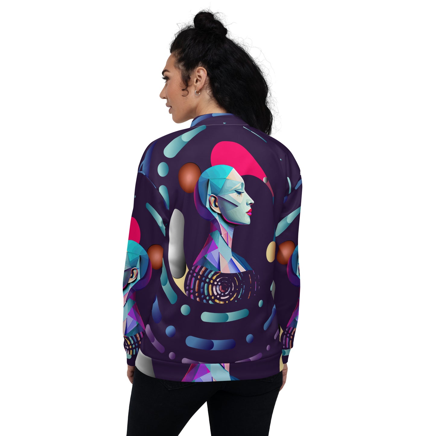 Unisex Bomber Jacket Kukloso Abstracticon No 15 - Free Shipping