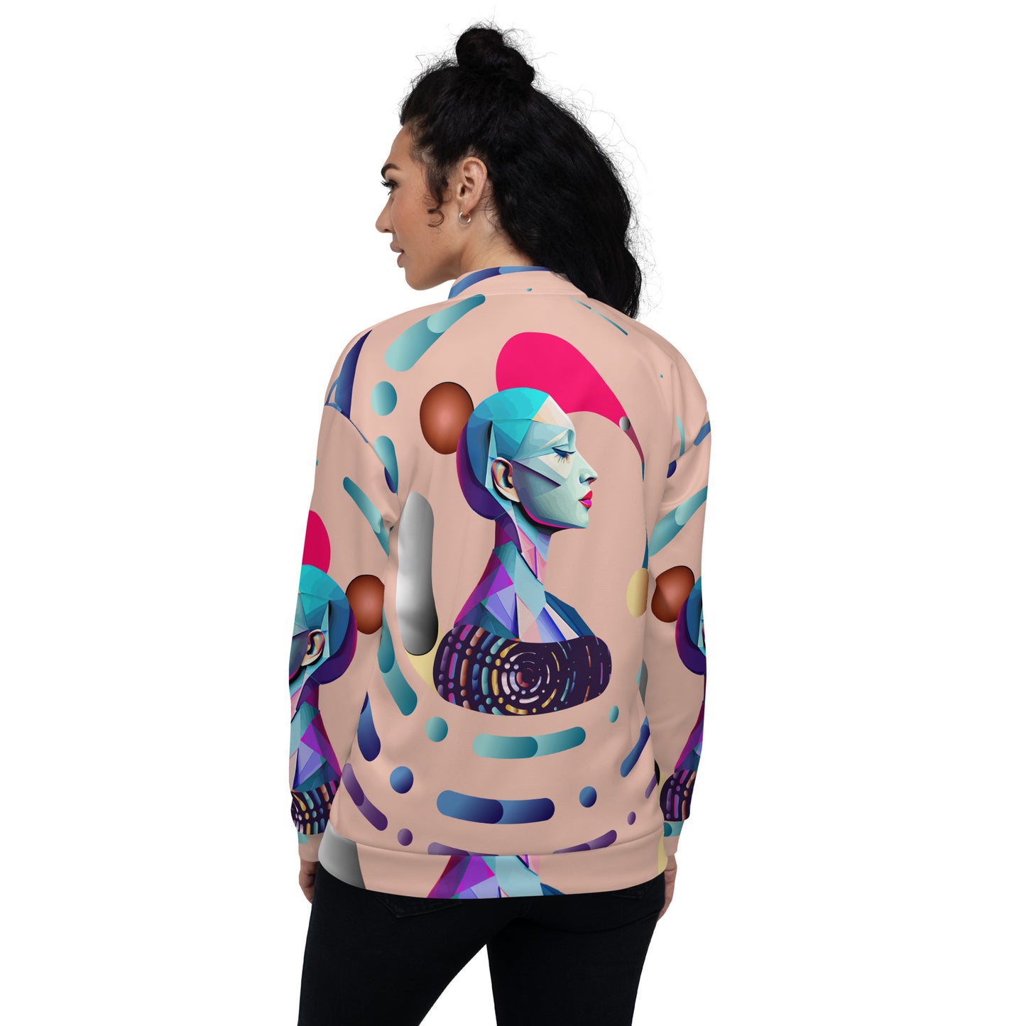 Unisex Bomber Jacket Kukloso Abstracticon No 13 - Free Shipping