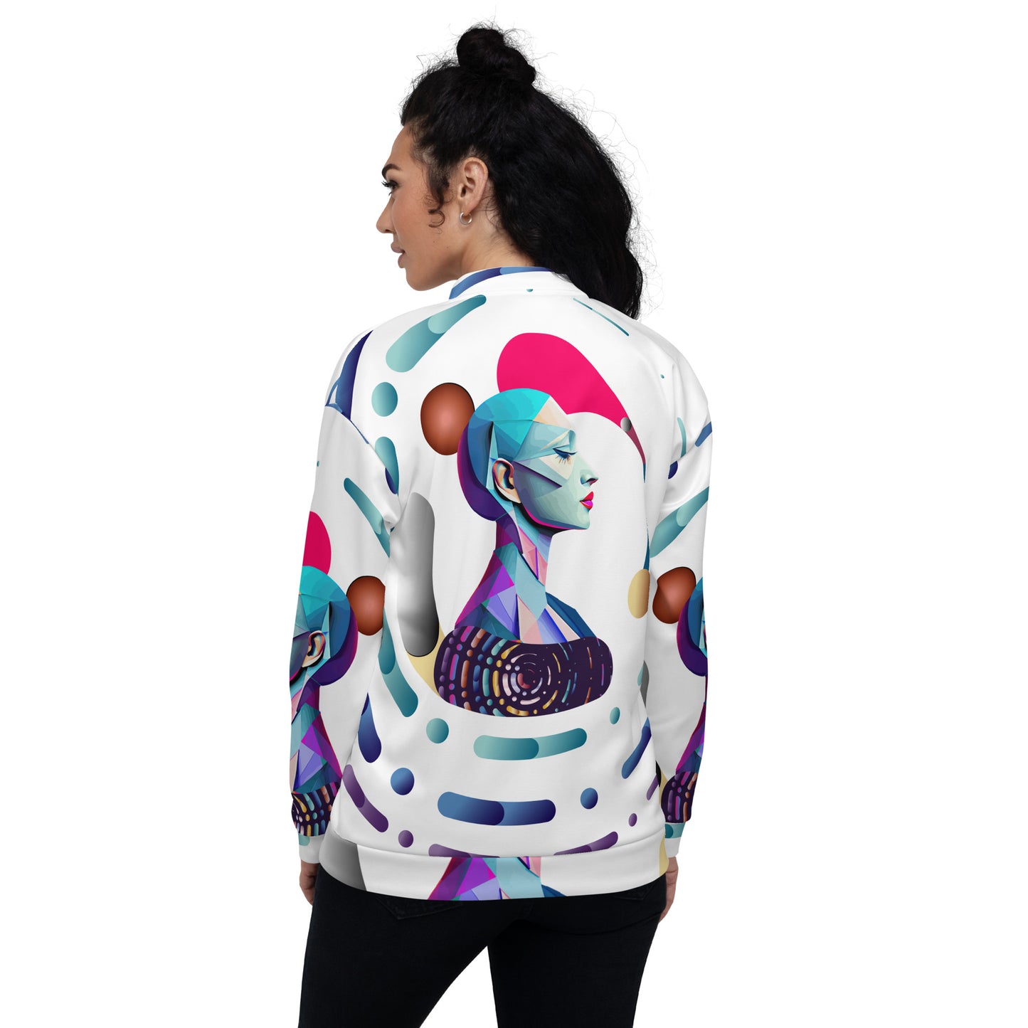 Unisex Bomber Jacket Kukloso Abstracticon No 12 - Free Shipping