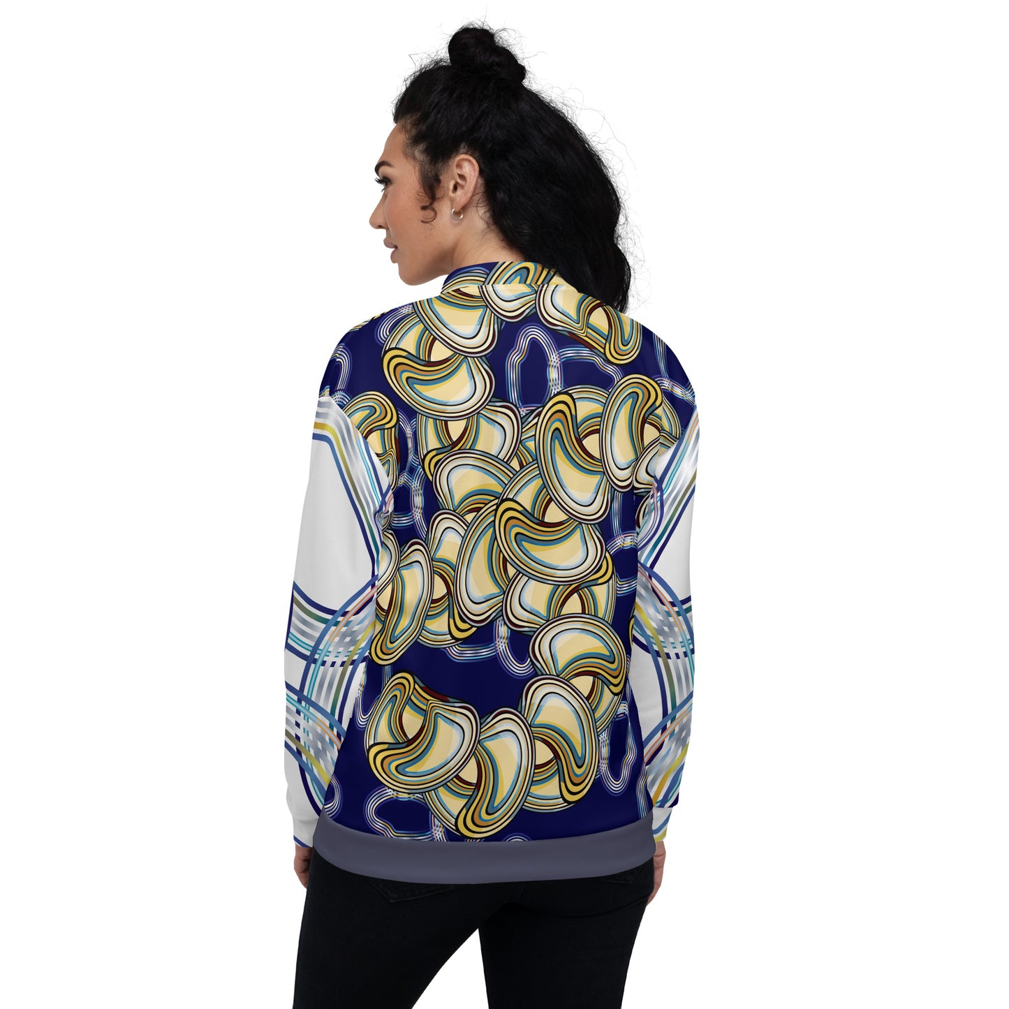 Unisex Bomber Jacket Kukloso Abstracticon No 9 - Free Shipping