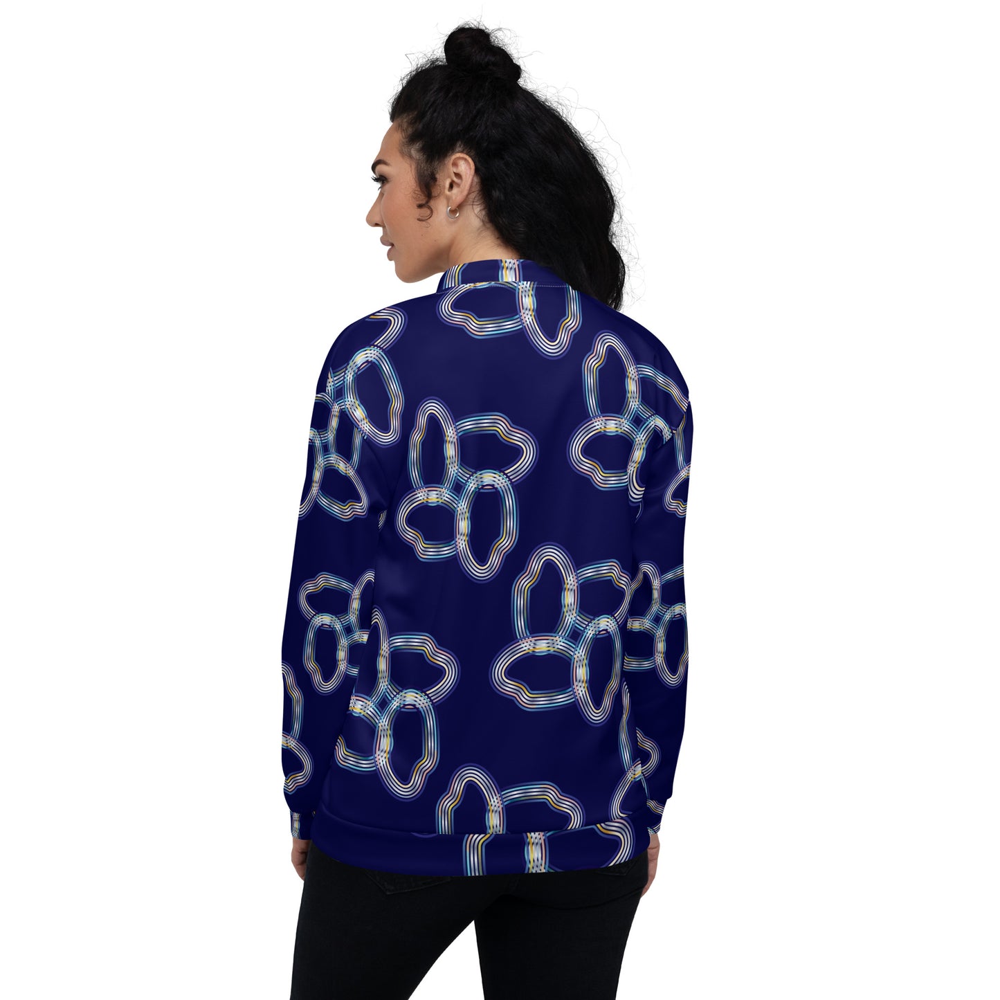 Unisex Bomber Jacket Kukloso Abstracticon No 8 - Free Shipping