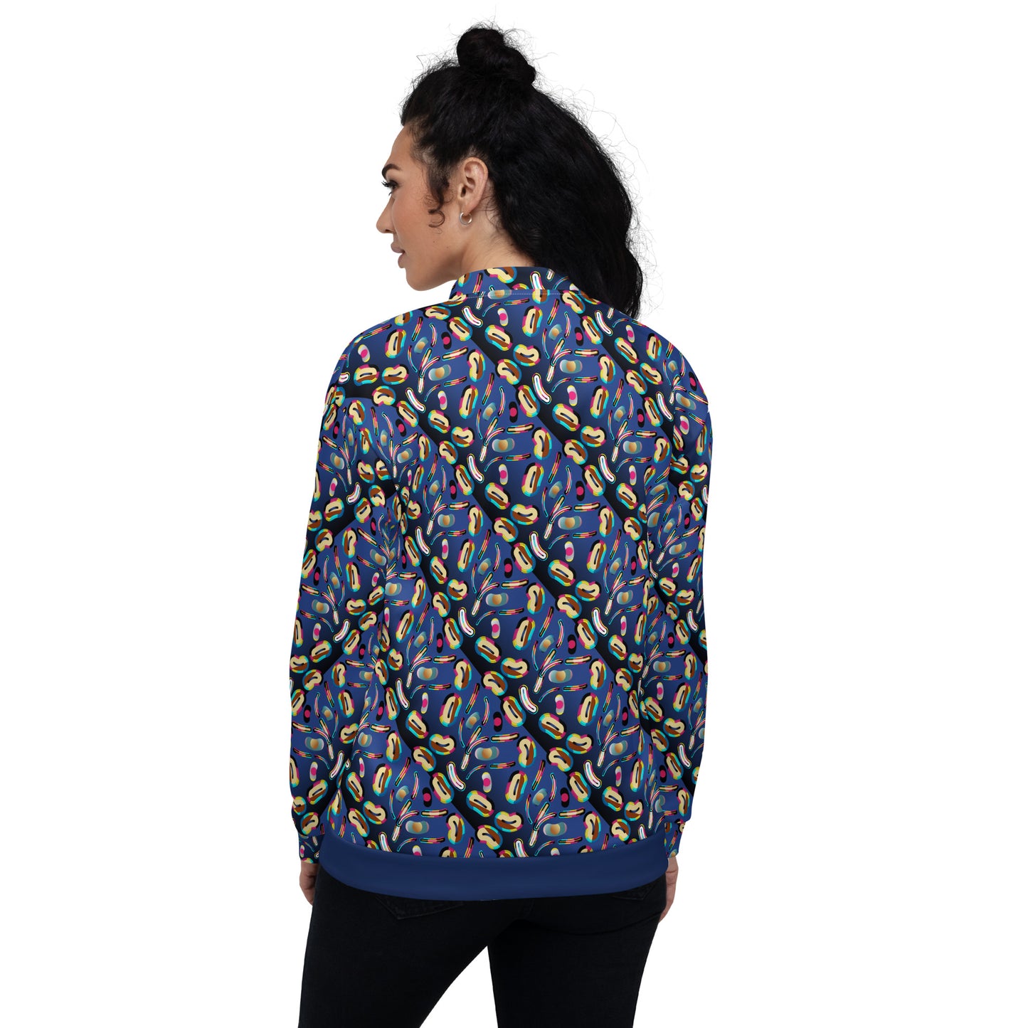 Unisex Bomber Jacket Kukloso Abstracticn No 6 A Small Pattern - Free Shipping