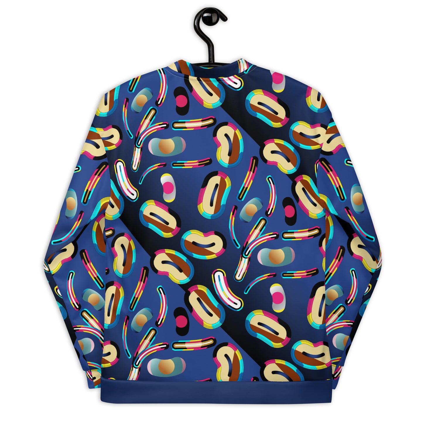 Unisex Bomber Jacket Kukloso Abstracticon No 6 Large Pattern - Free Shipping