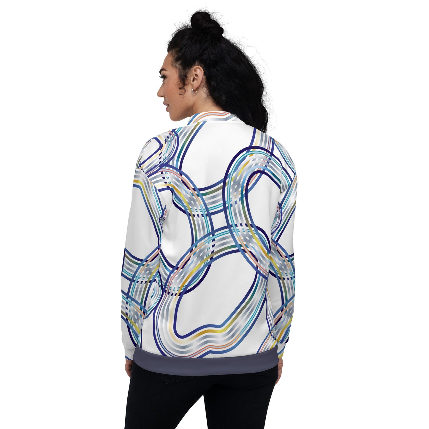 Unisex Bomber Jacket Kuklooso Abstracticon No 2 - Free Shipping