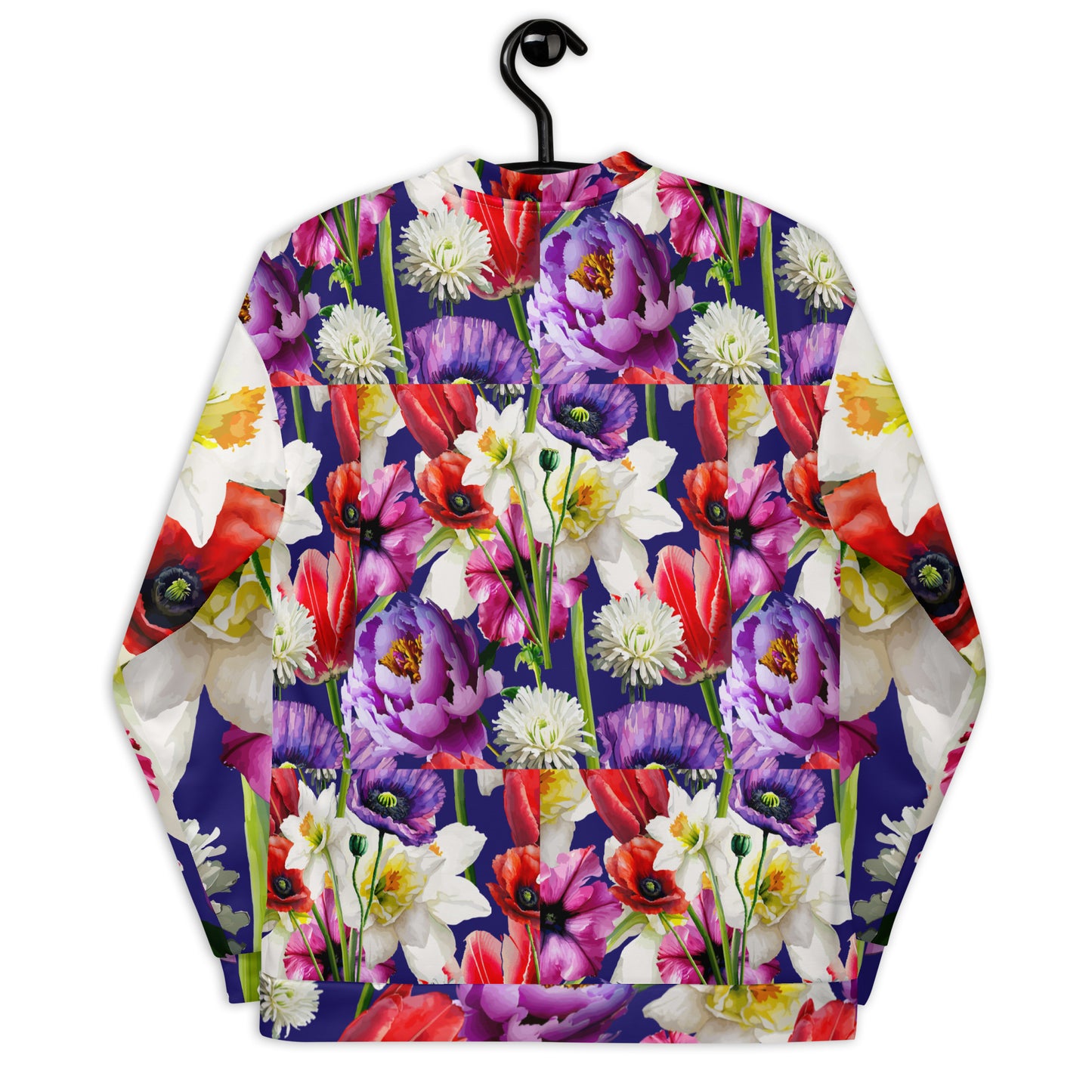 Unisex Bomber Jacket Kukloso Abstracticon Florals No 9 - Free Shipping