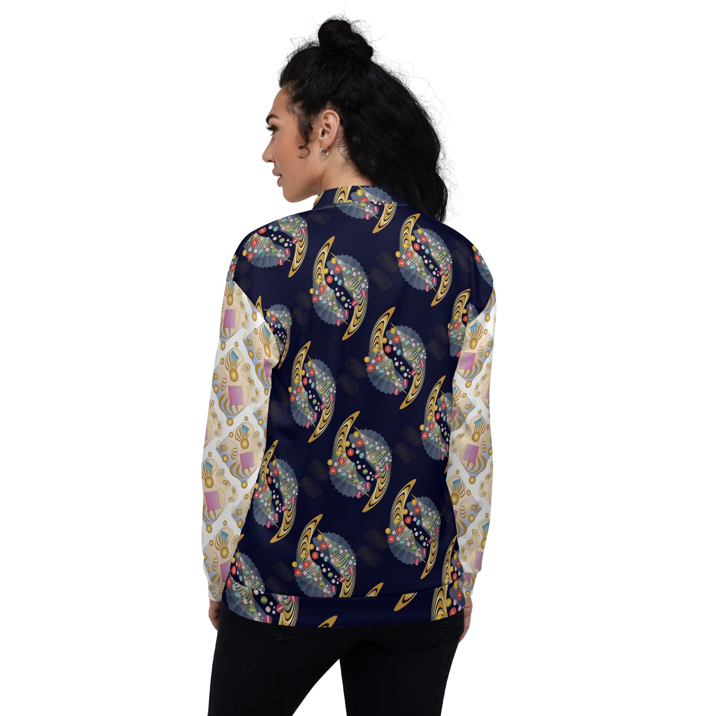 Unisex Bomber Jacket Kukloso Abstractical No 215 - Free Shipping