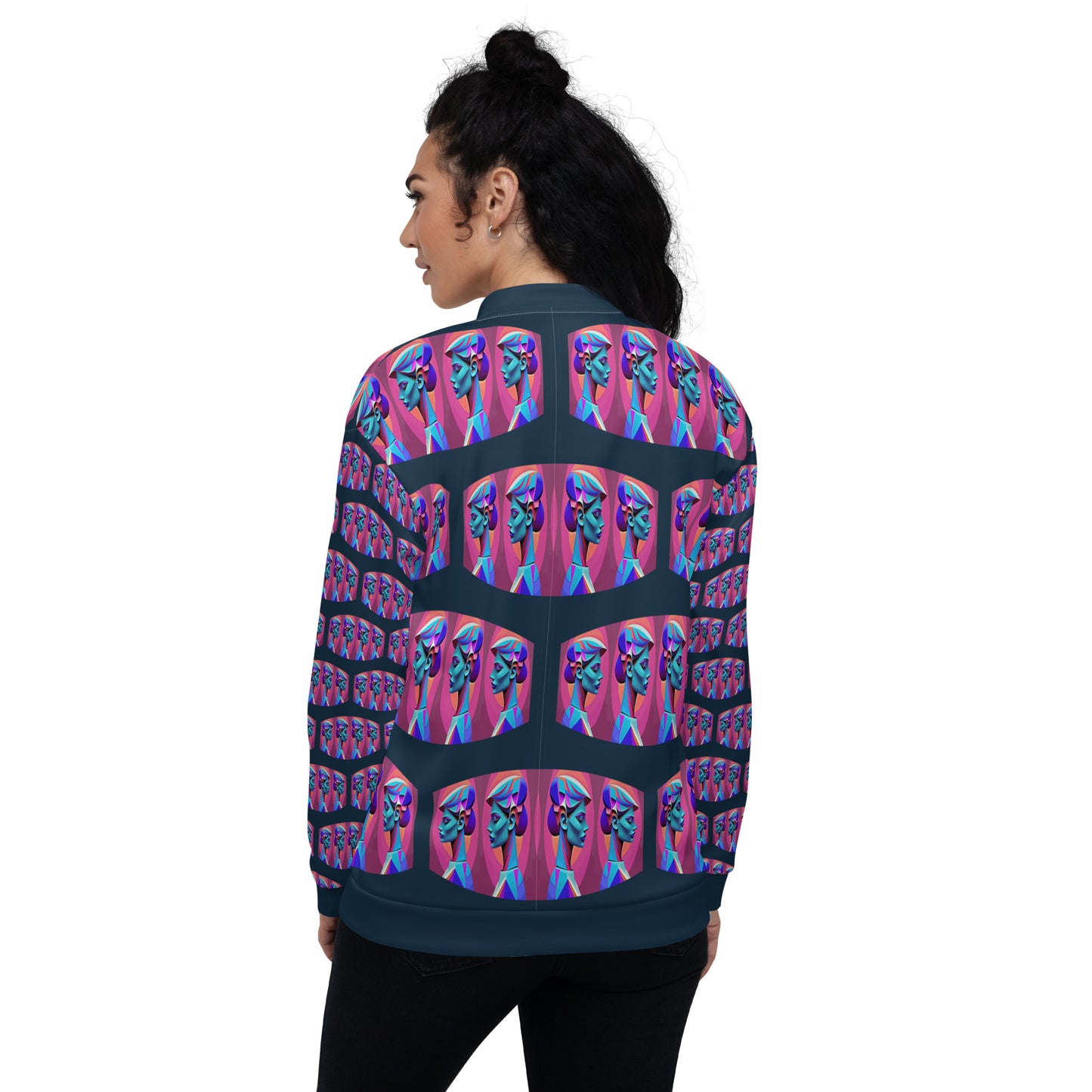 Unisex Bomber Jacket Kukloso Abstracticon No 24 - Free Shipping