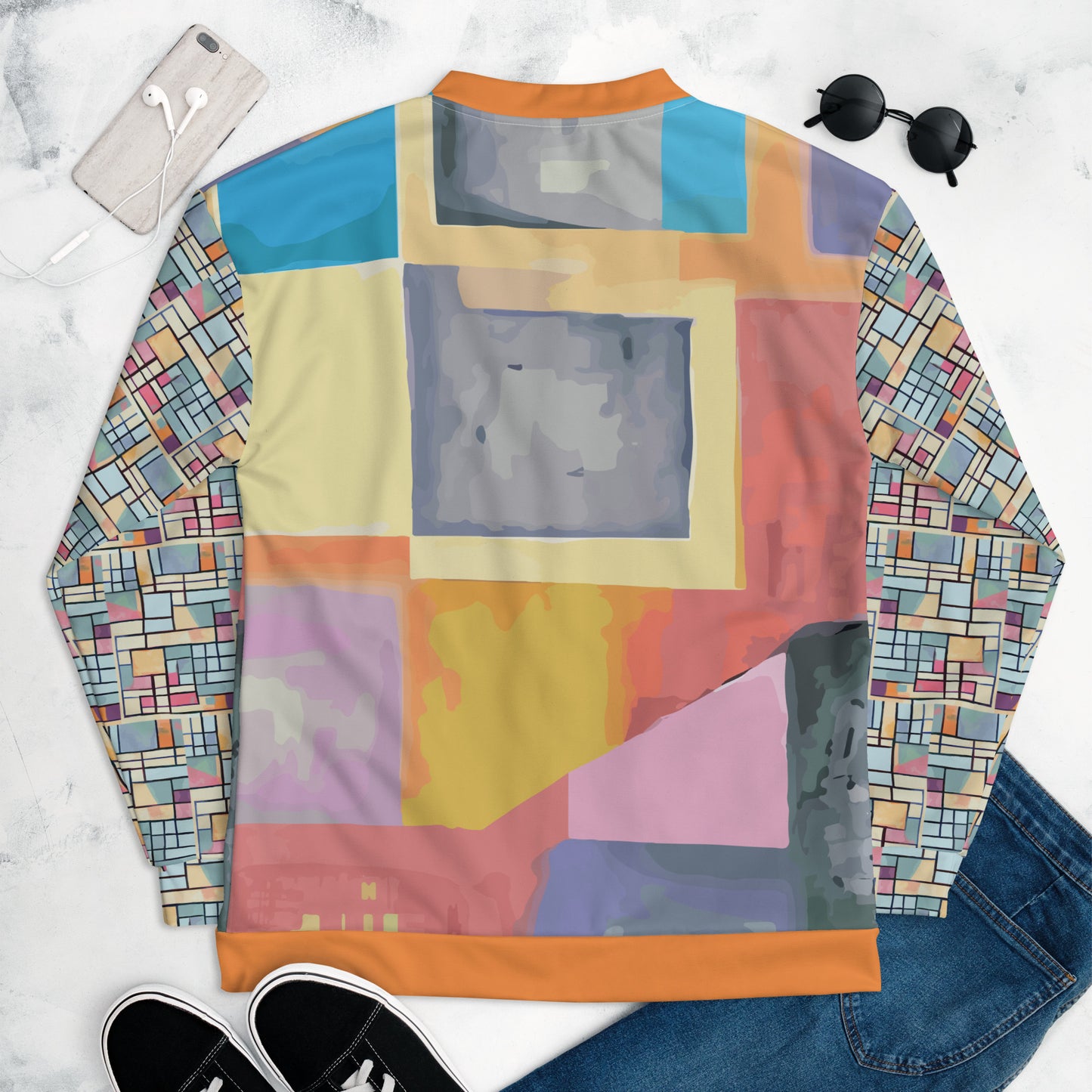 Unisex Bomber Jacket Kukloso Abstracticon No 27 - Free Shipping