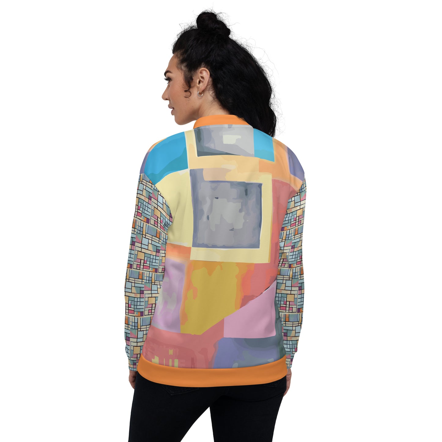 Unisex Bomber Jacket Kukloso Abstracticon No 27 - Free Shipping