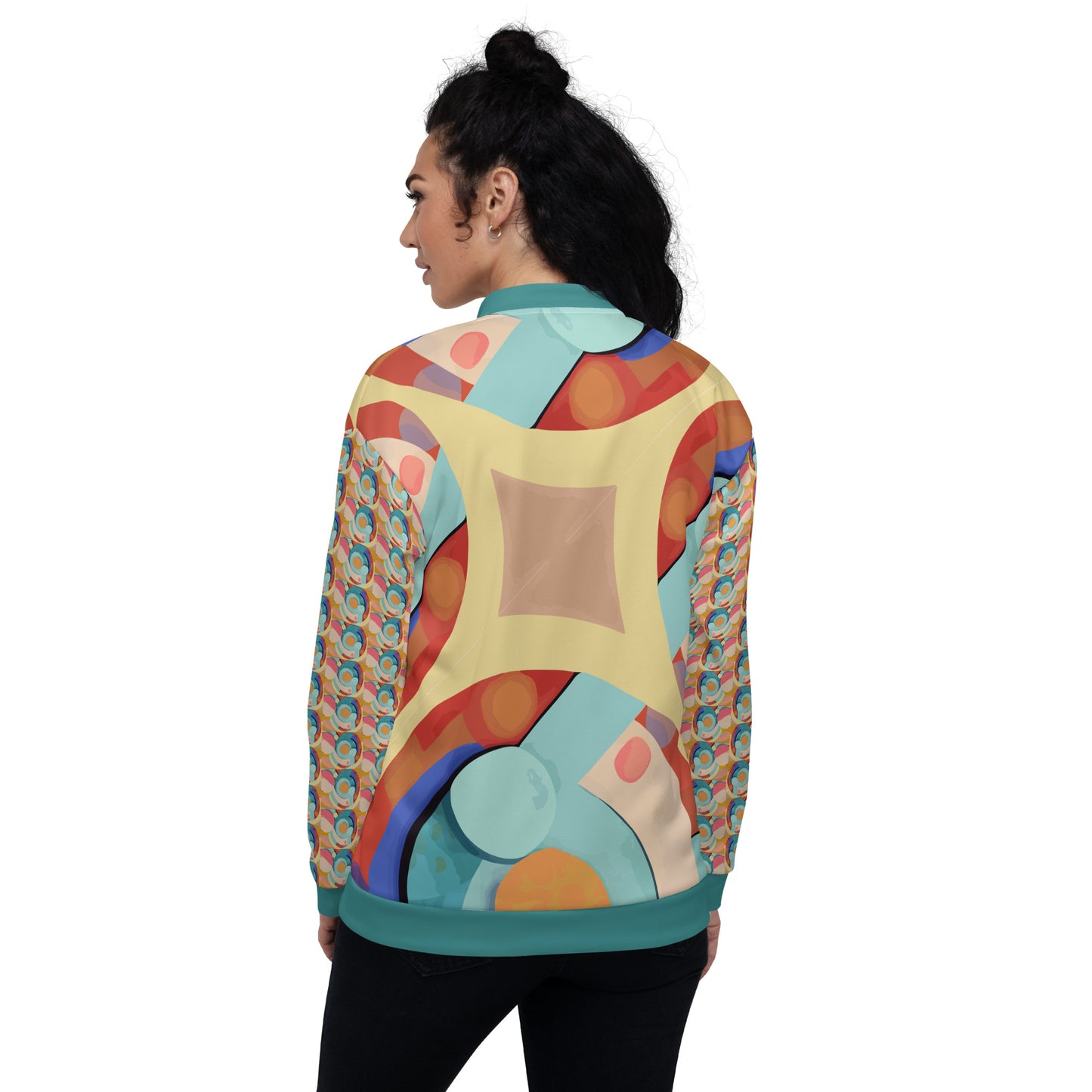 Unisex Bomber Jacket Kukloso Abstracticon No 28 - Free Shipping