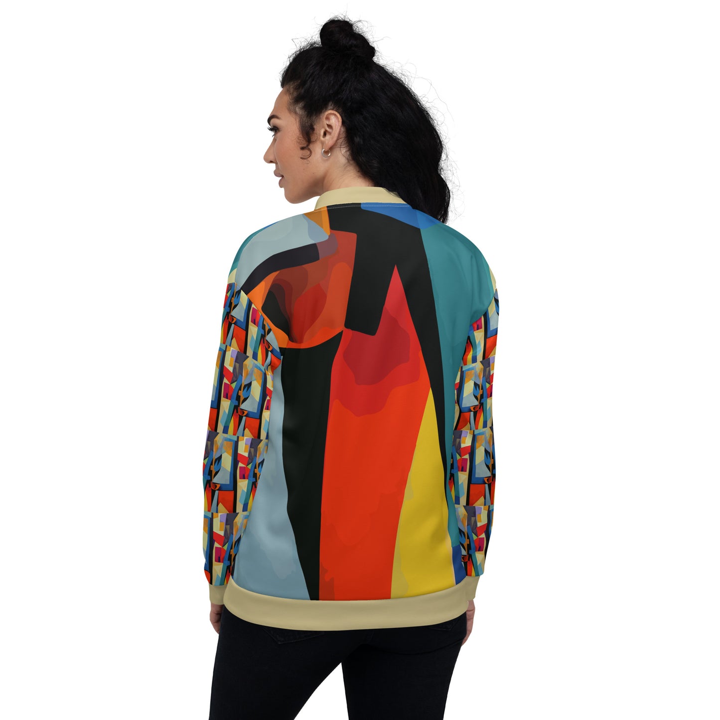 Unisex Bomber Jacket Kukloso Abstracticon No 35 - Free Shipping